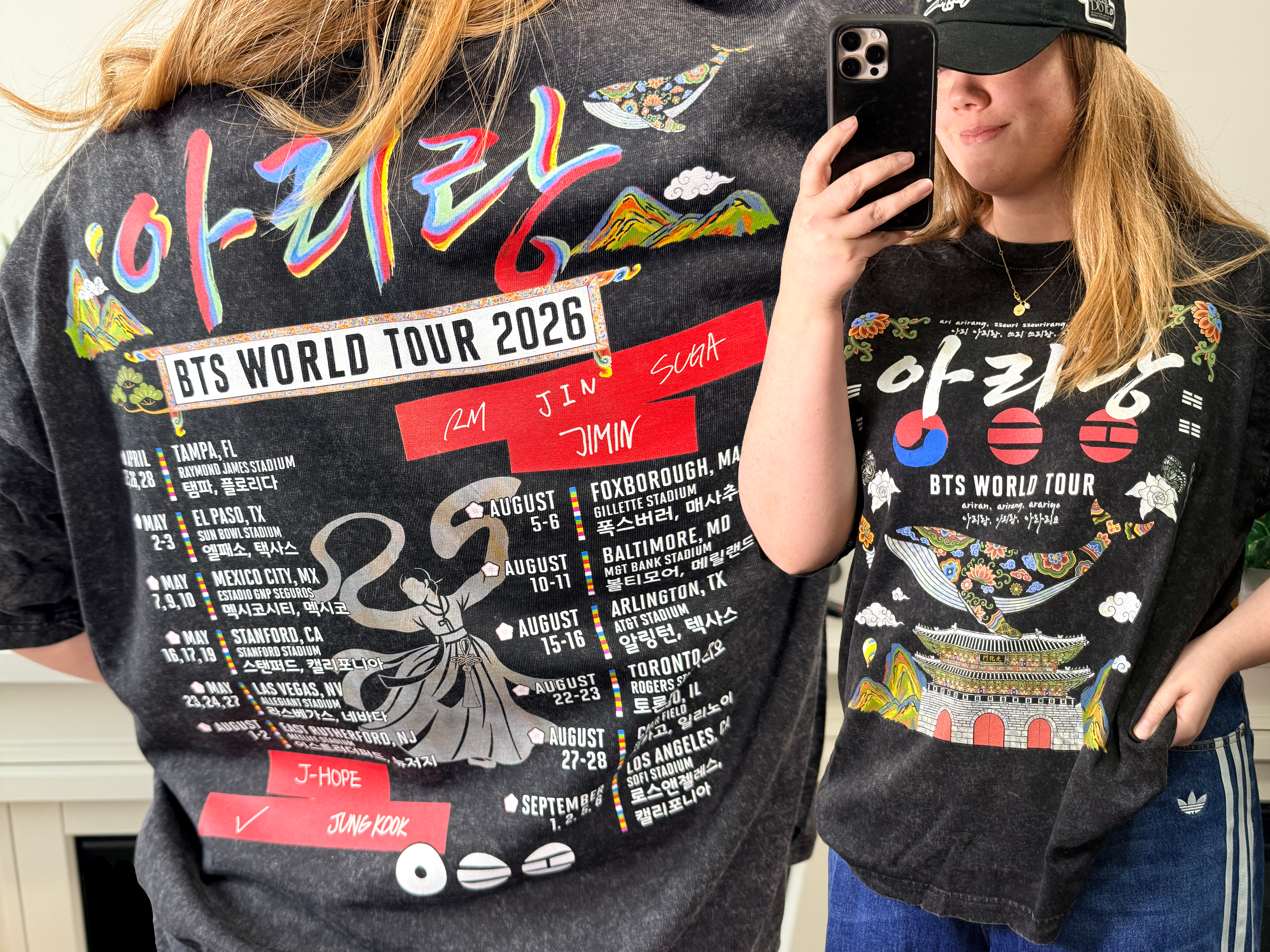 BTS Arirang Tour 2026 Mineral Wash T-Shirt