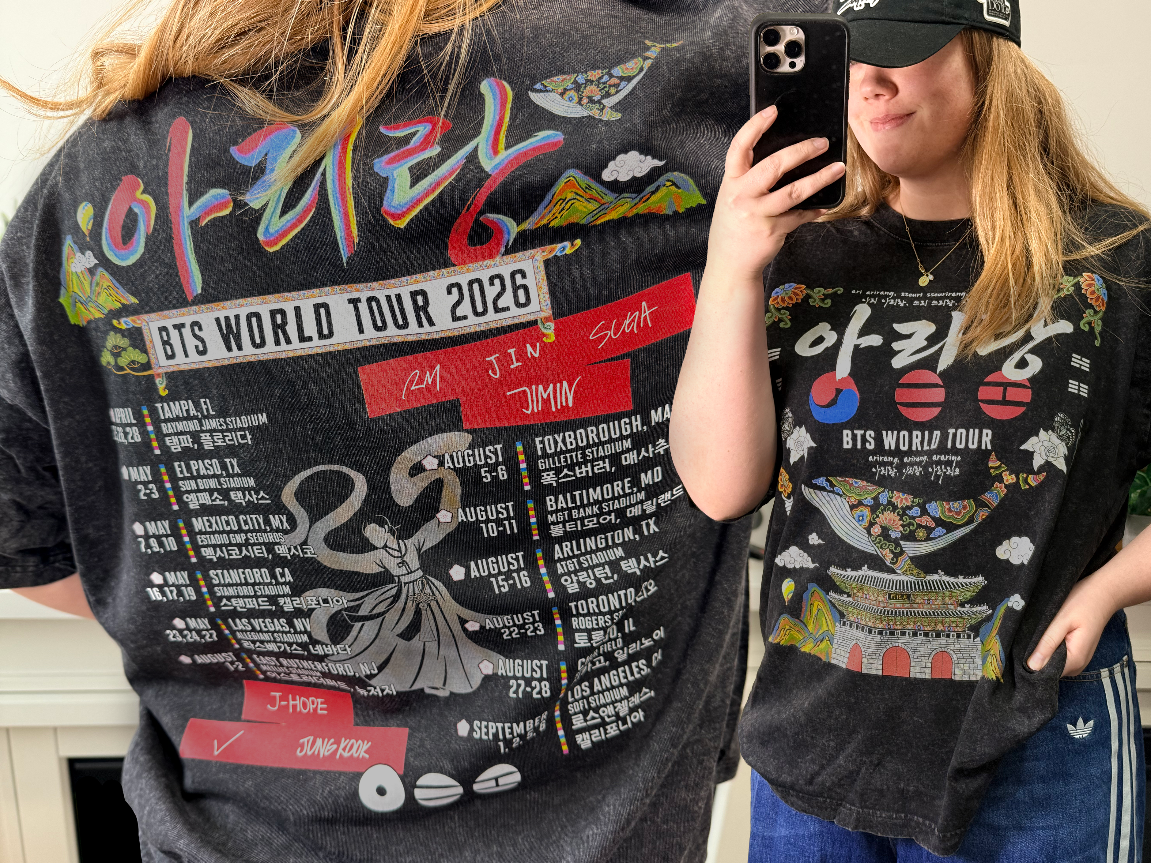 BTS Arirang Tour 2026 Mineral Wash T-Shirt (Now Back Ordered. Shipping in March!)