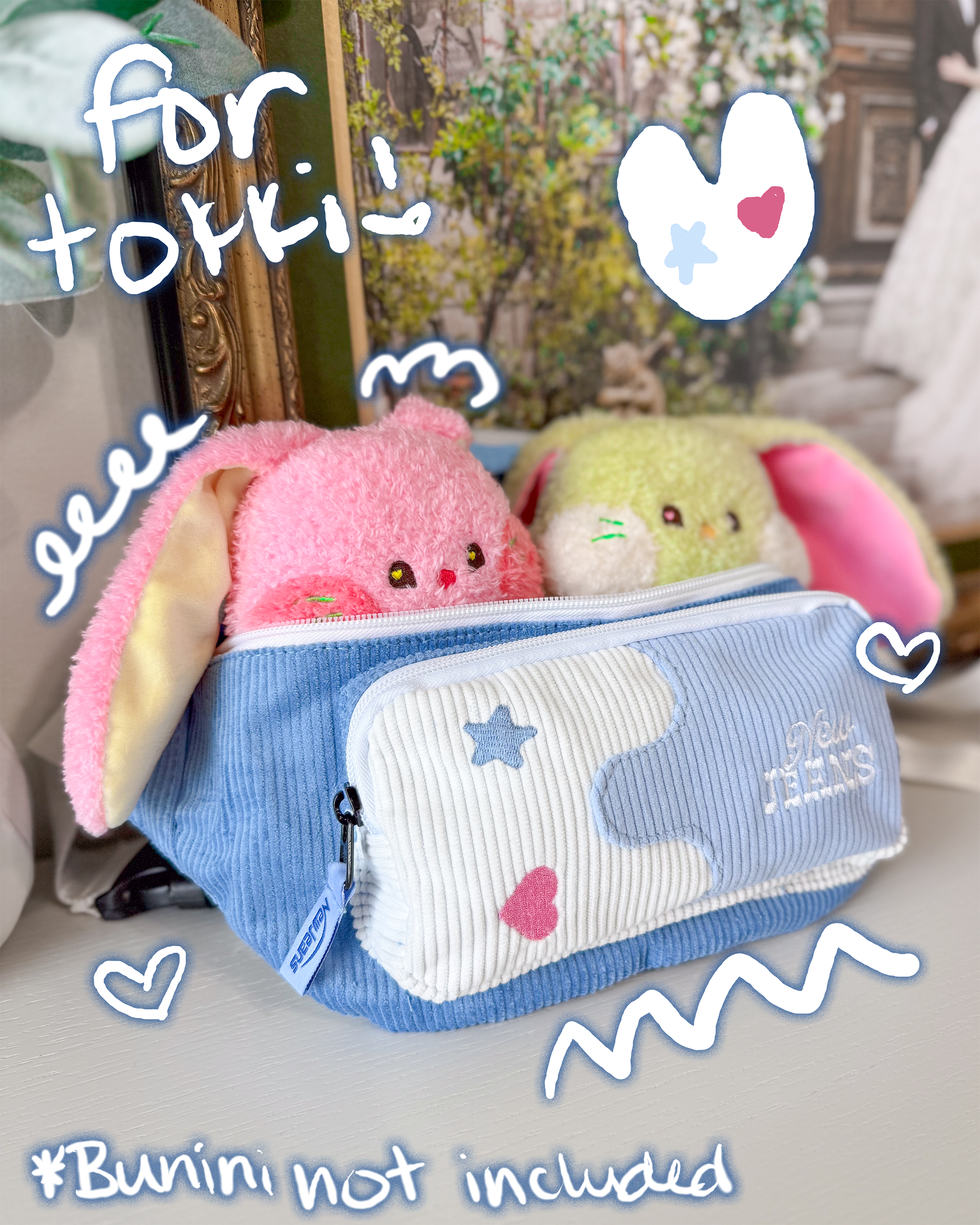 ❤️FREE❤️ NewJeans Corduroy Cross Body Bag