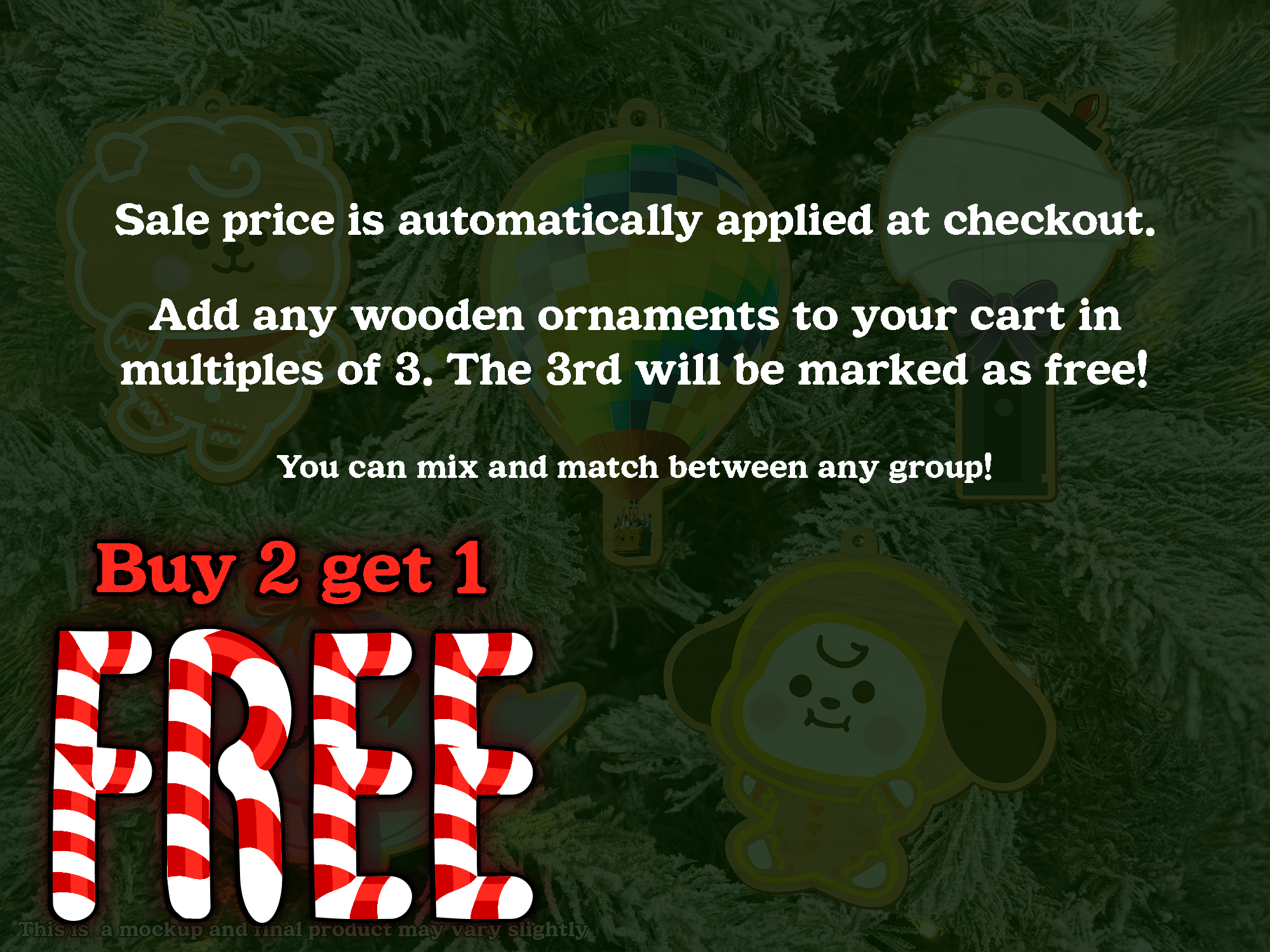 BTS Wooden Ornaments - In stock