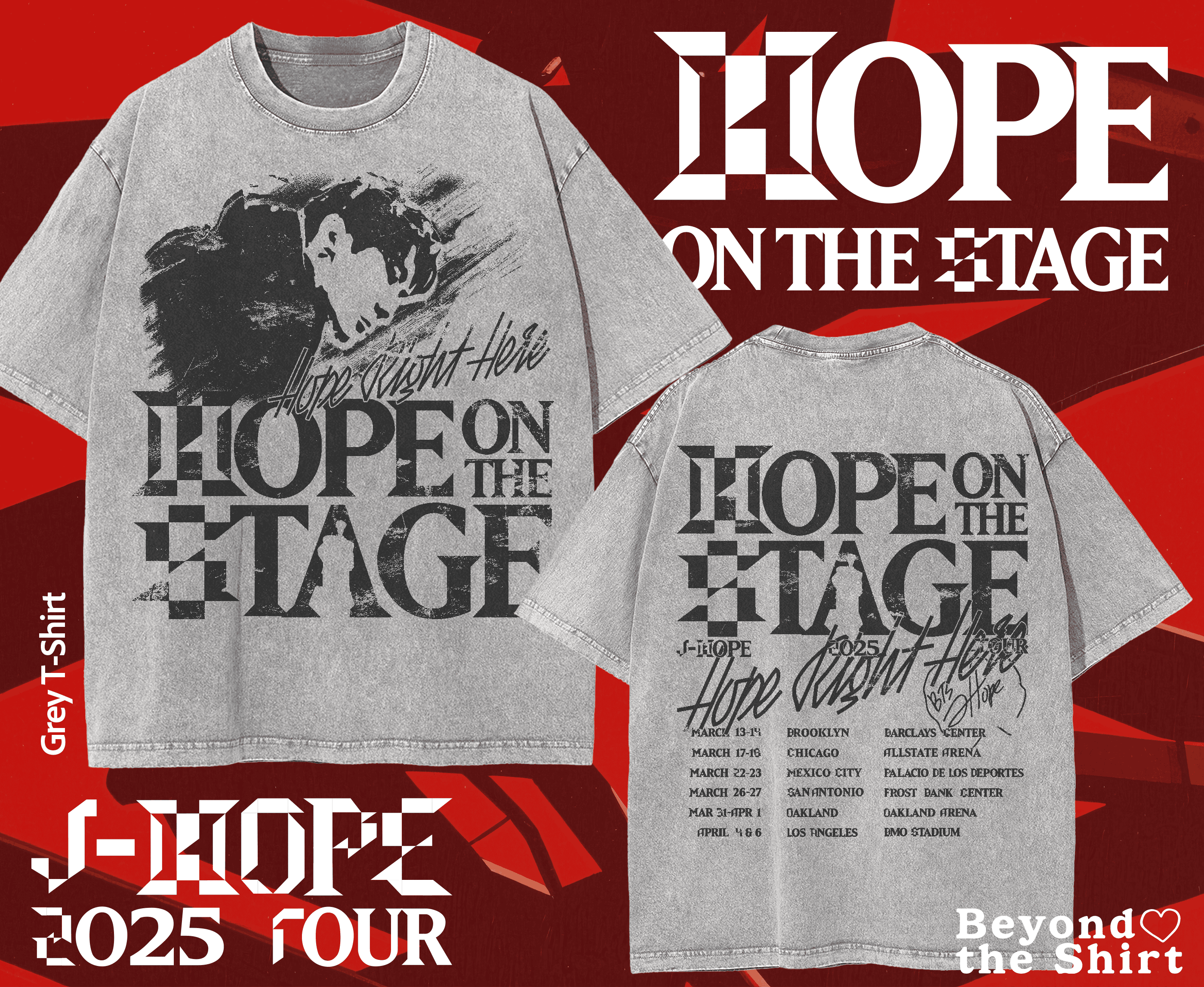J-Hope Hope on the Stage Tour Shirt Concert