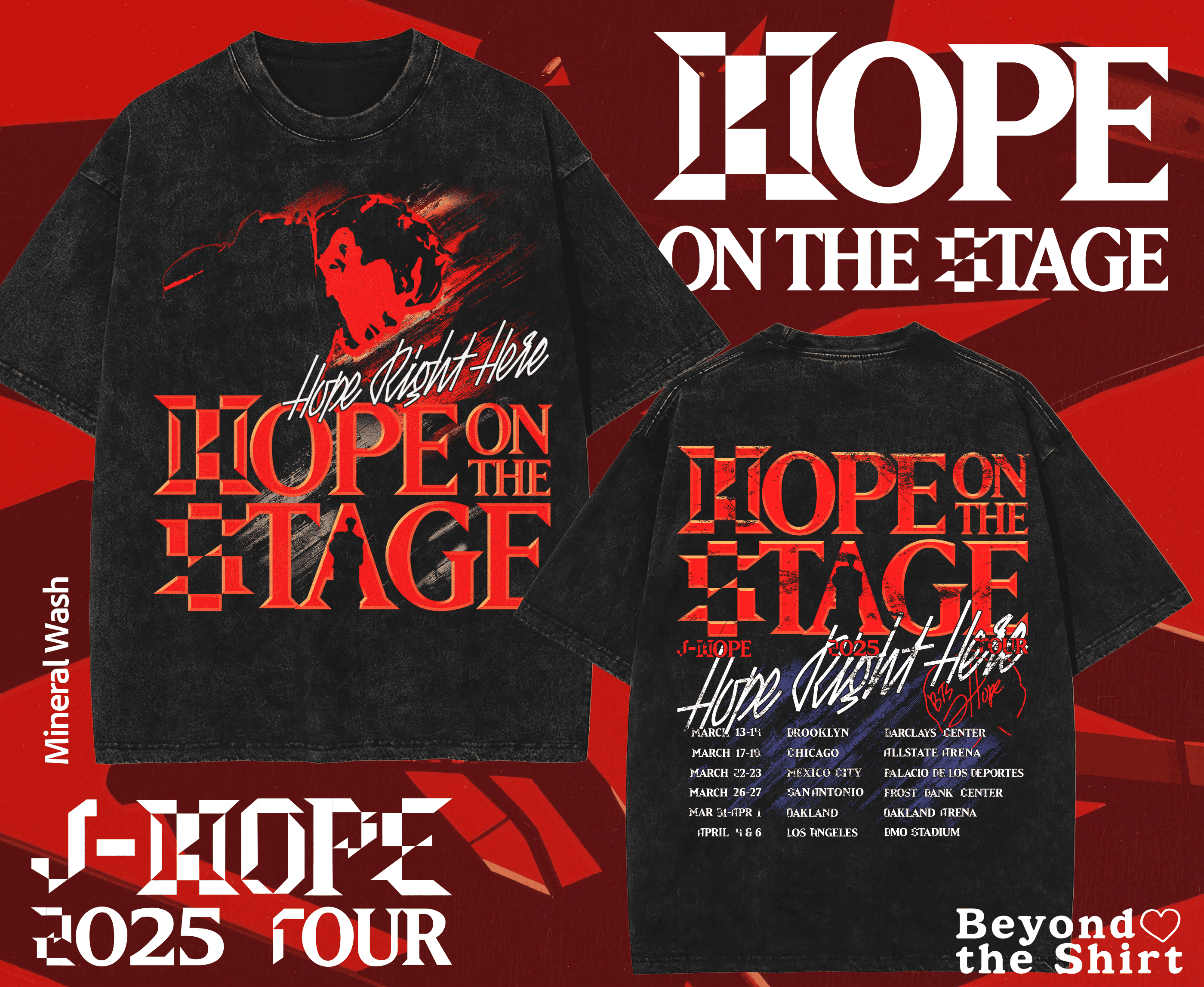 J-Hope Hope on the Stage Tour Shirt Concert