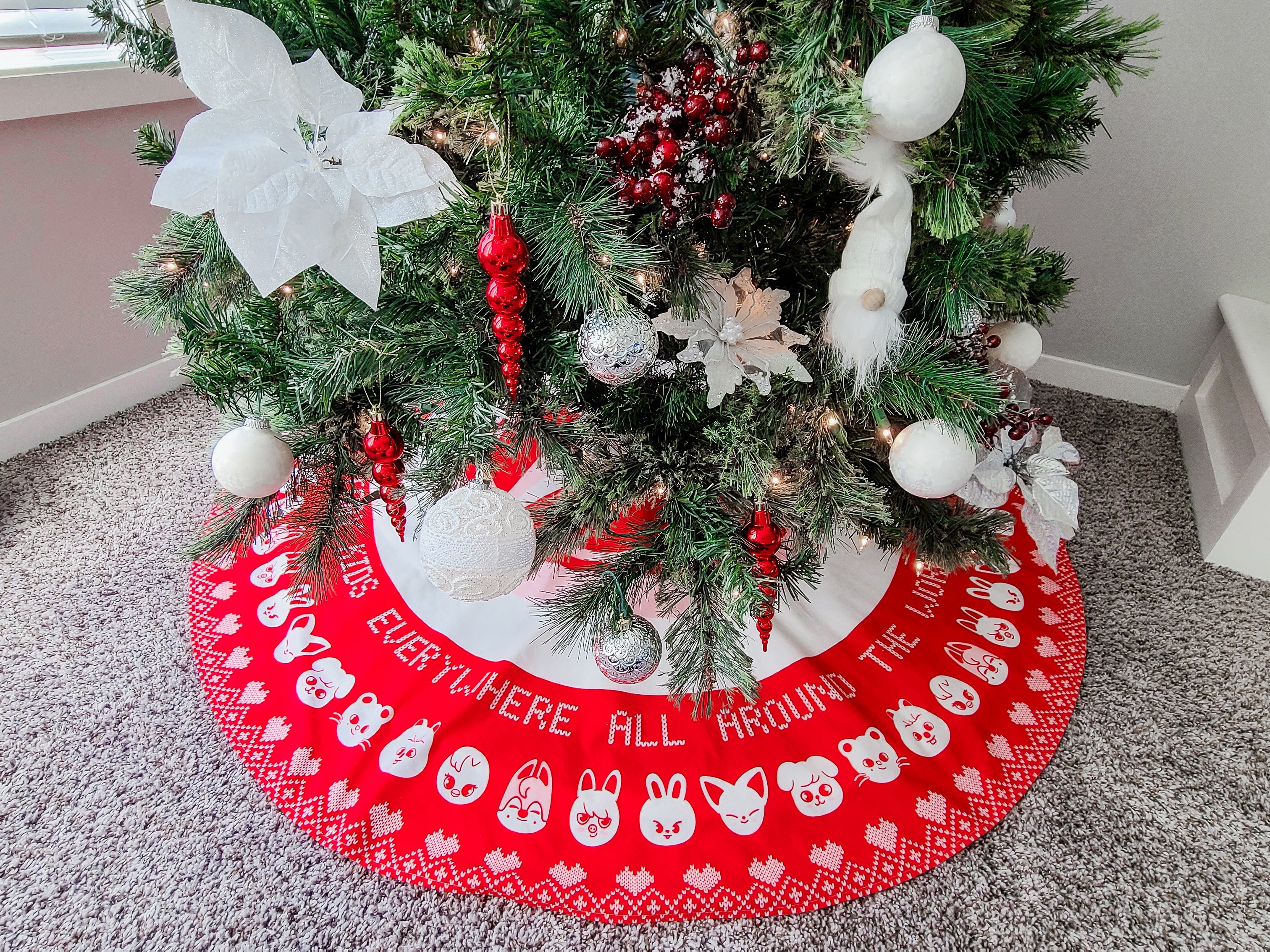 Stray Kids SKZOO Christmas Tree Skirt