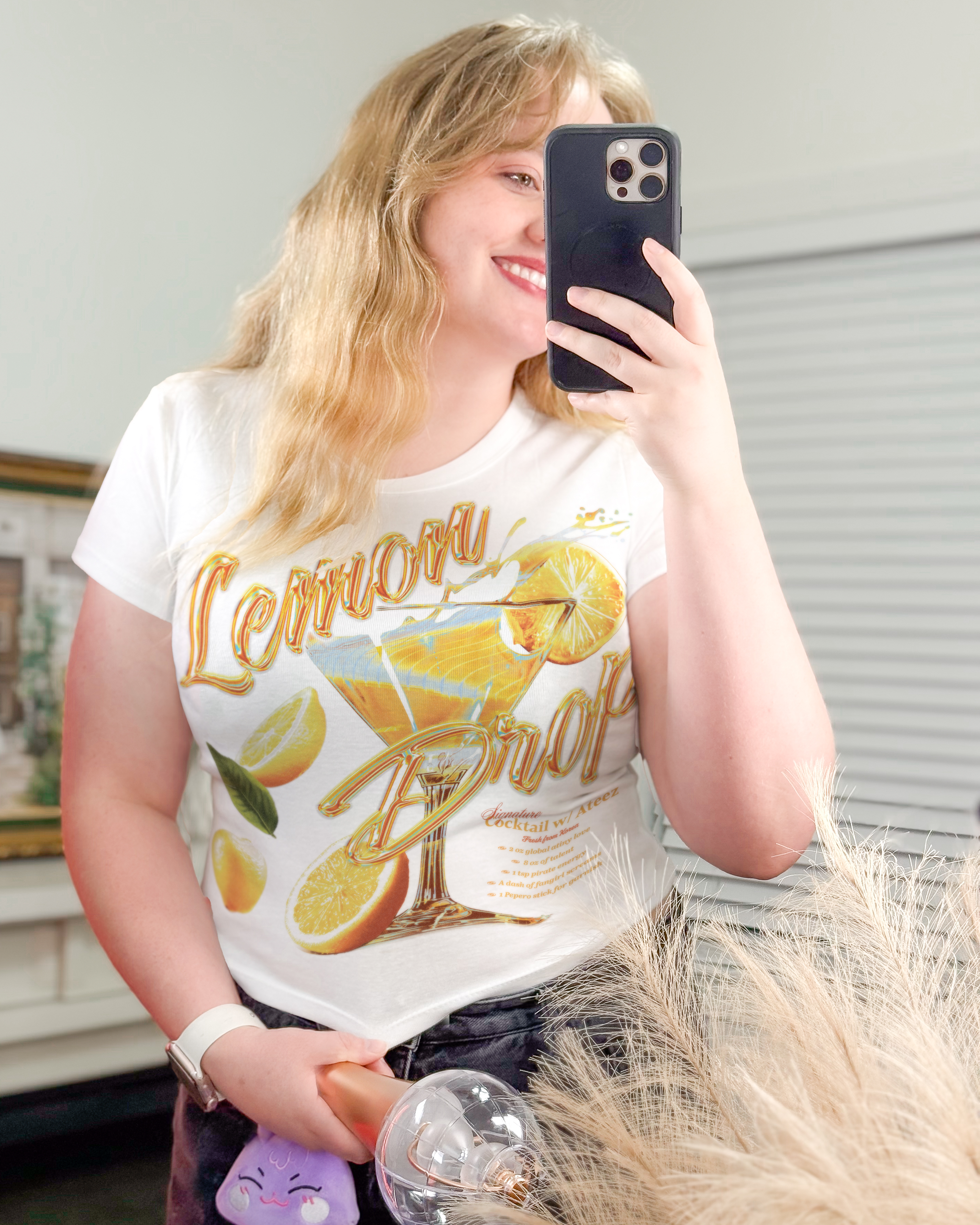 Ateez Lemon Drop T-Shirt and Crop