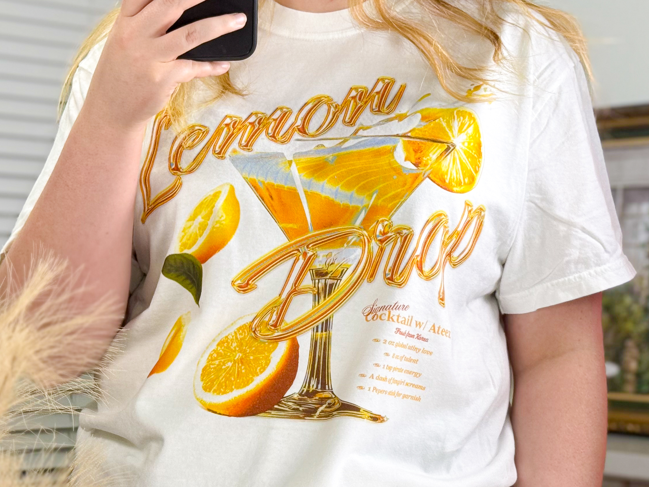 韓国限定 ATEEZ VANDYTHEPINK Lemon Drop Tシャツ
