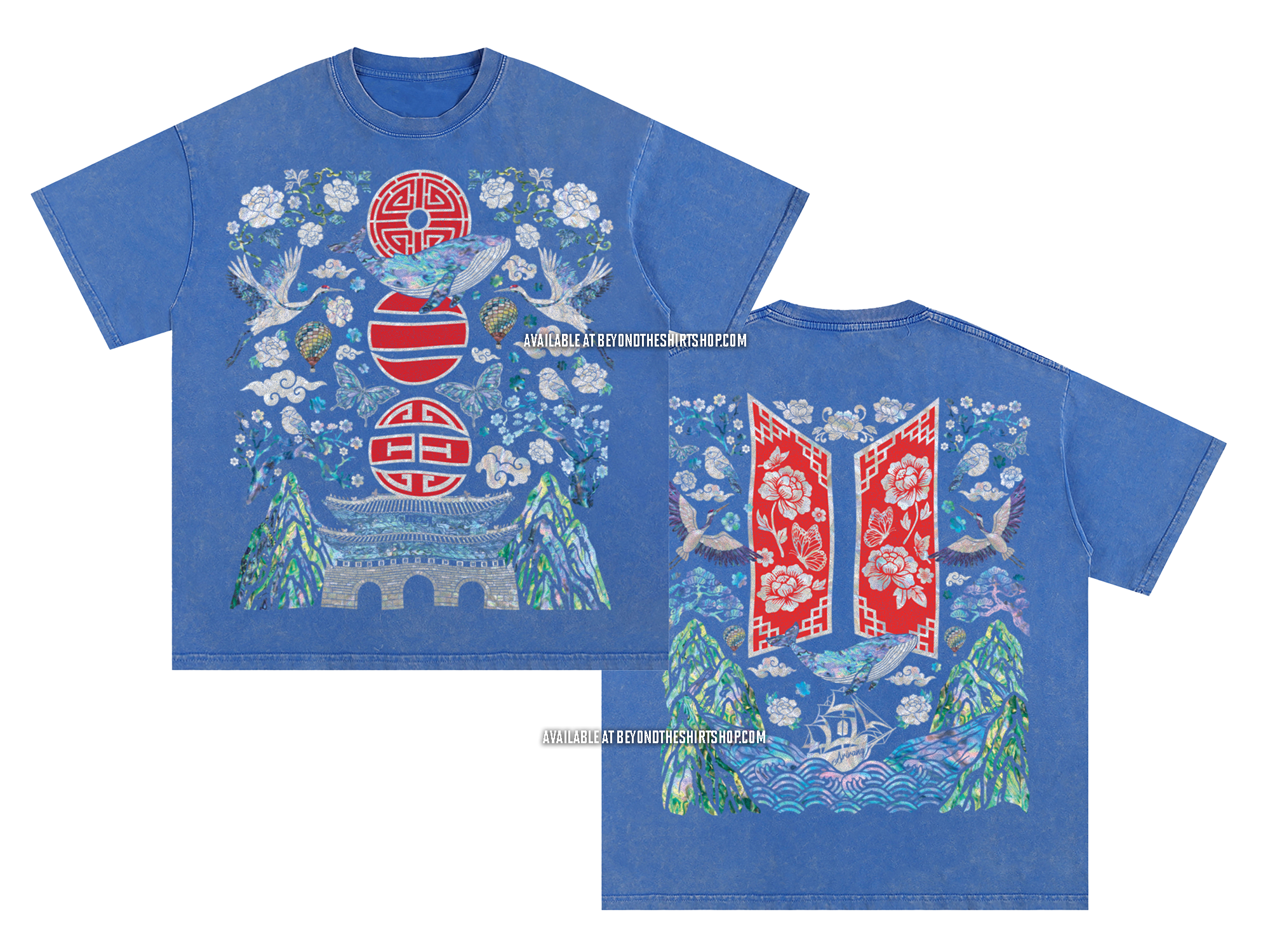 Blue Mother of Pearl Arirang T-Shirts – Beyond The Shirt