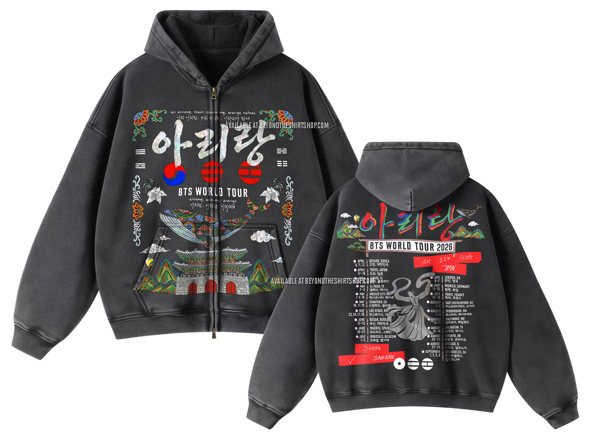 BTS Arirang Tour 2026 Zip Up – Beyond The Shirt BTS Arirang Tour 2026 Zip Up – Beyond The Shirt