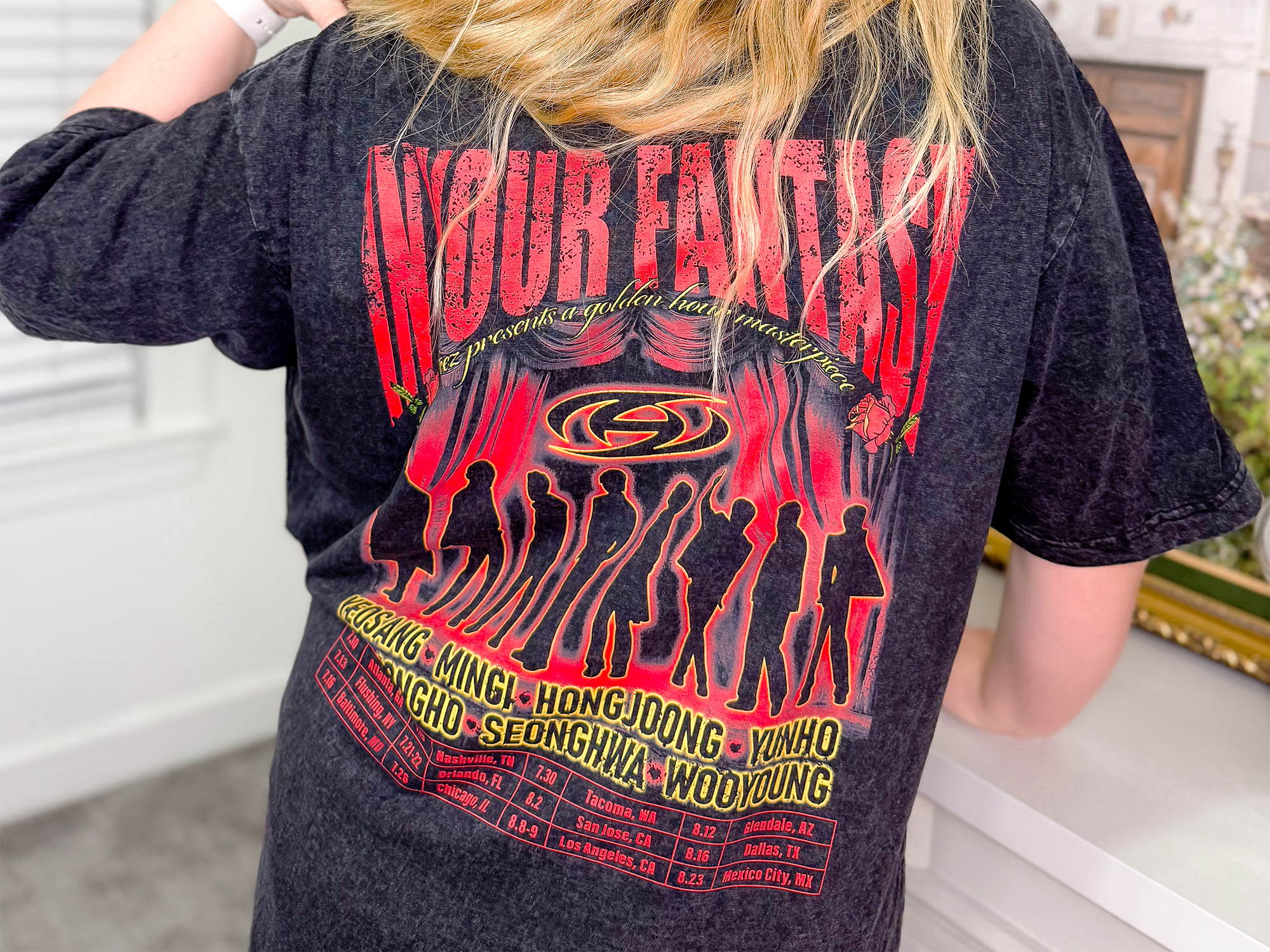 Ateez In Your Fantasy Tour Front and Back Shirt