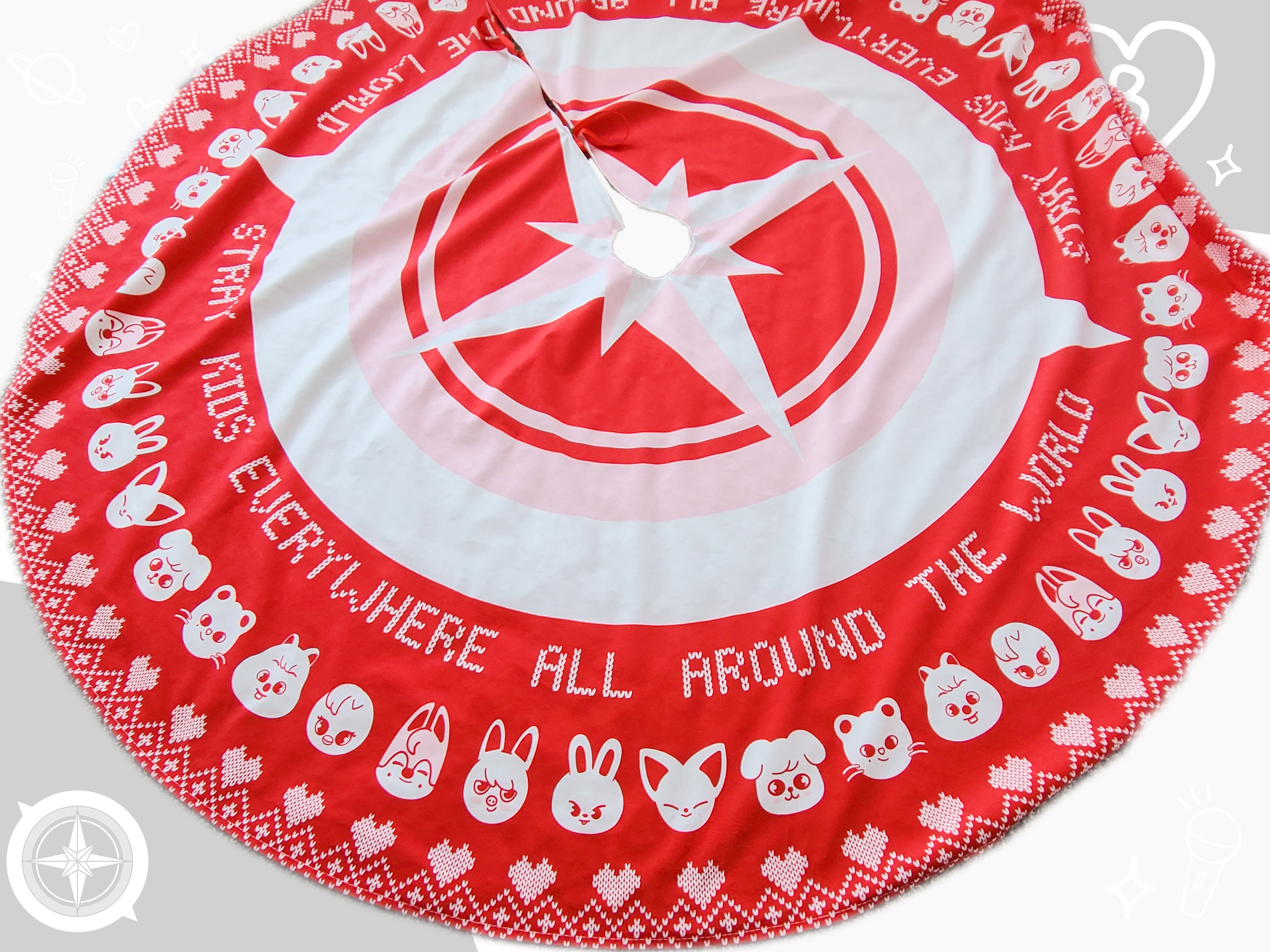 Stray Kids SKZOO Christmas Tree Skirt