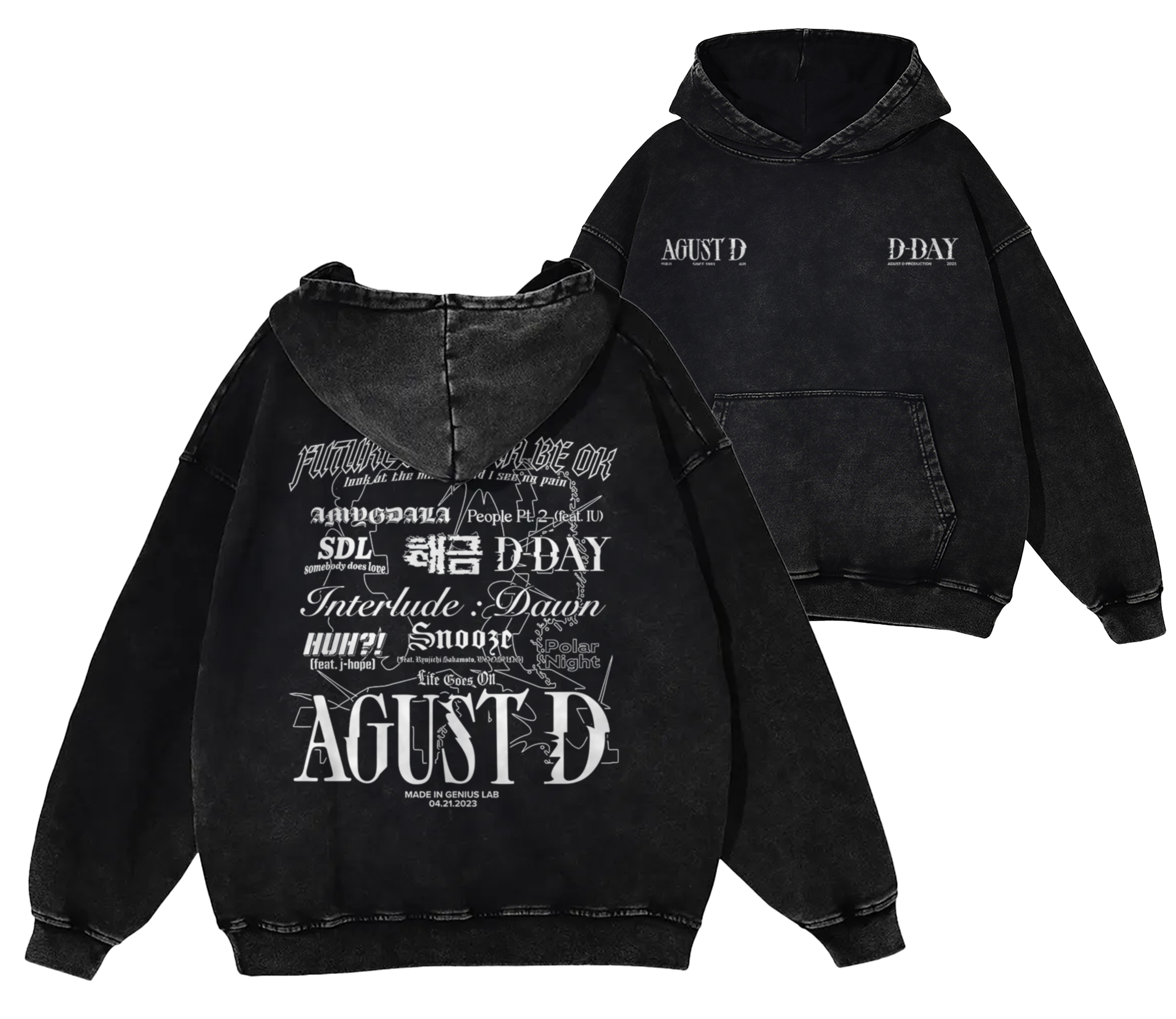 D-Day Tracklist Agust D Shirt – Beyond The Shirt
