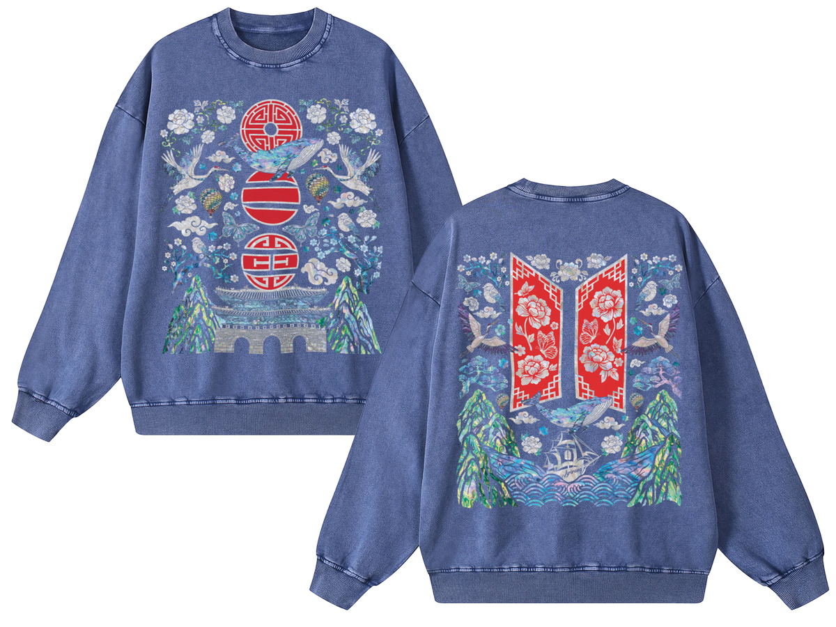 Blue Mother of Pearl Arirang Sweatshirt
