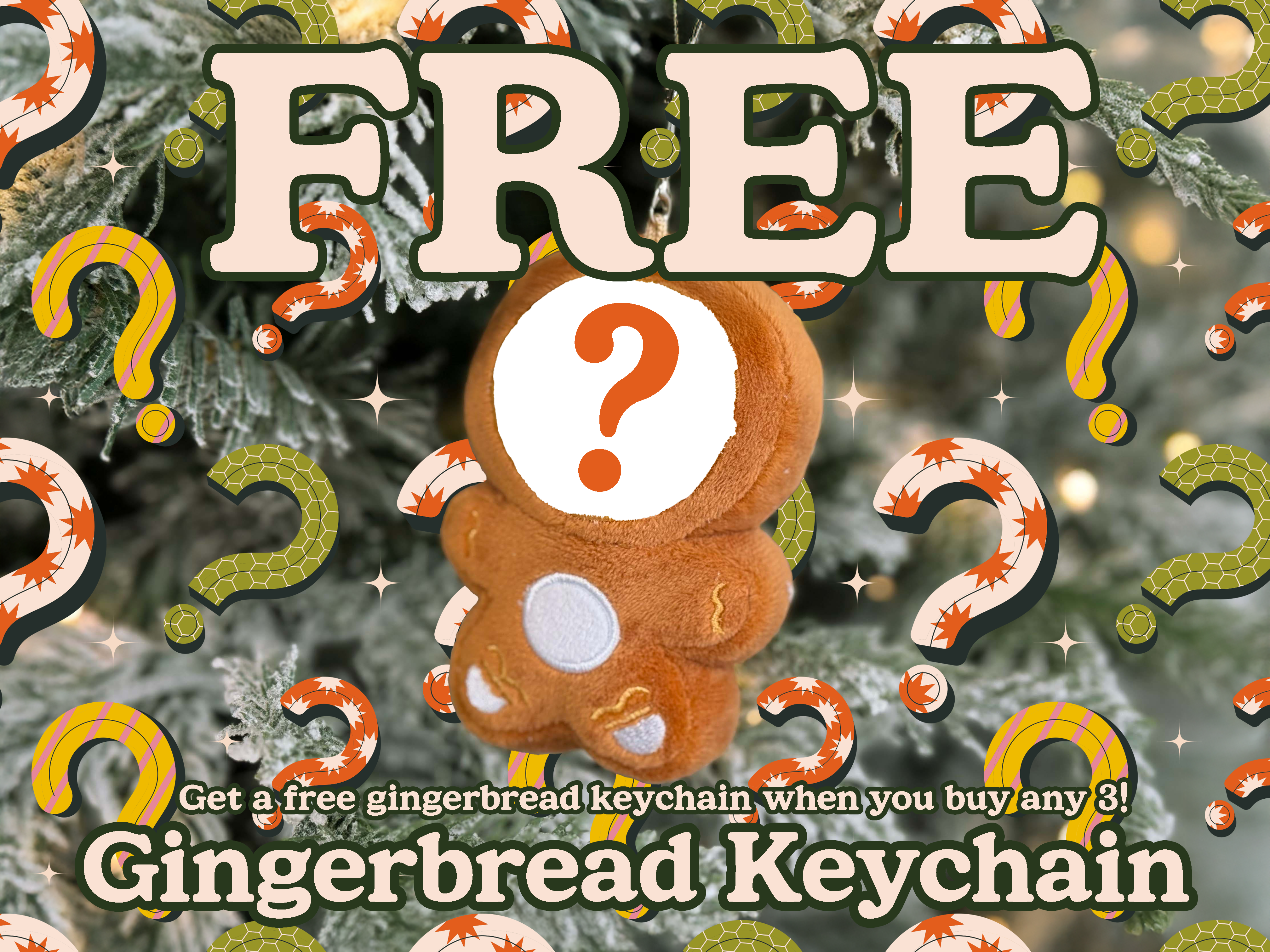 SKZOO Gingerbread Plush Keychain Ornament