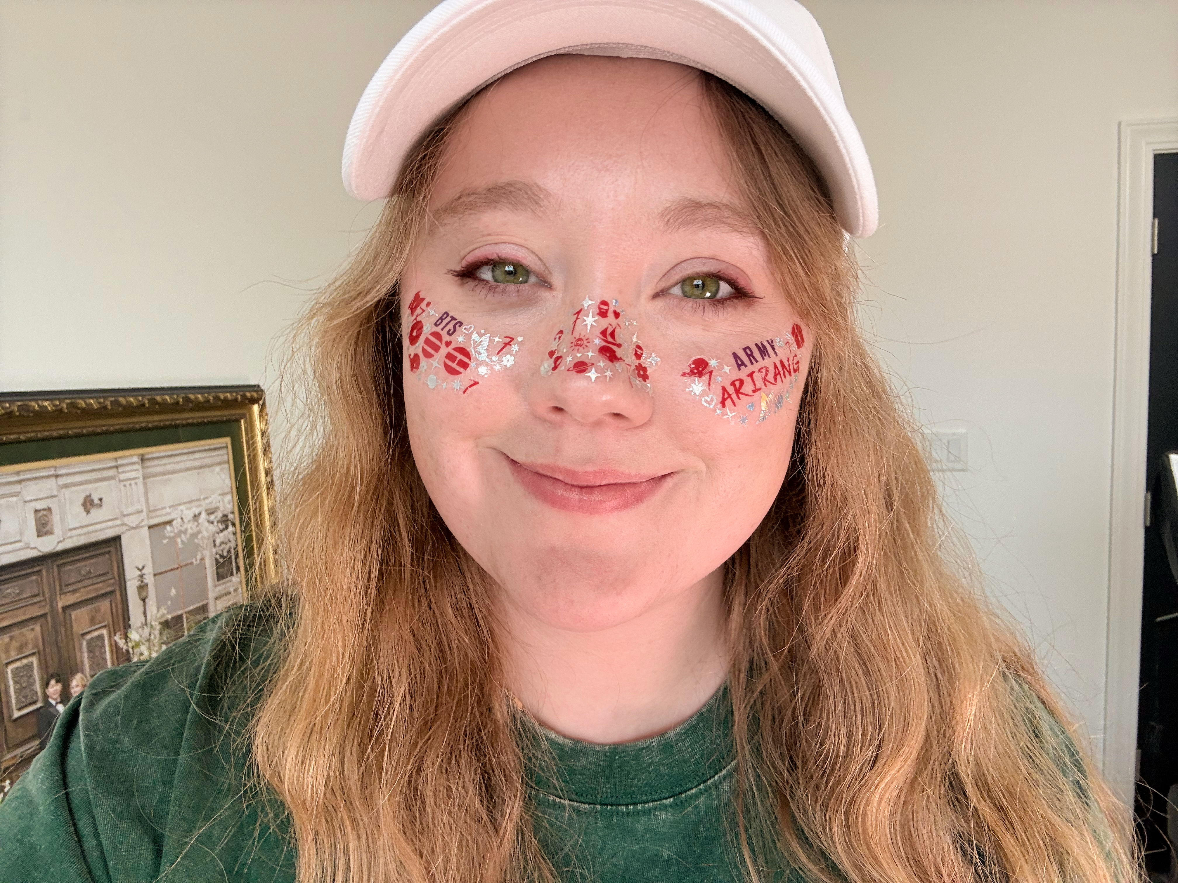 BTS Arirang Tour Glow in The Dark Temporary Tattoo Freckles - Ships Next Day