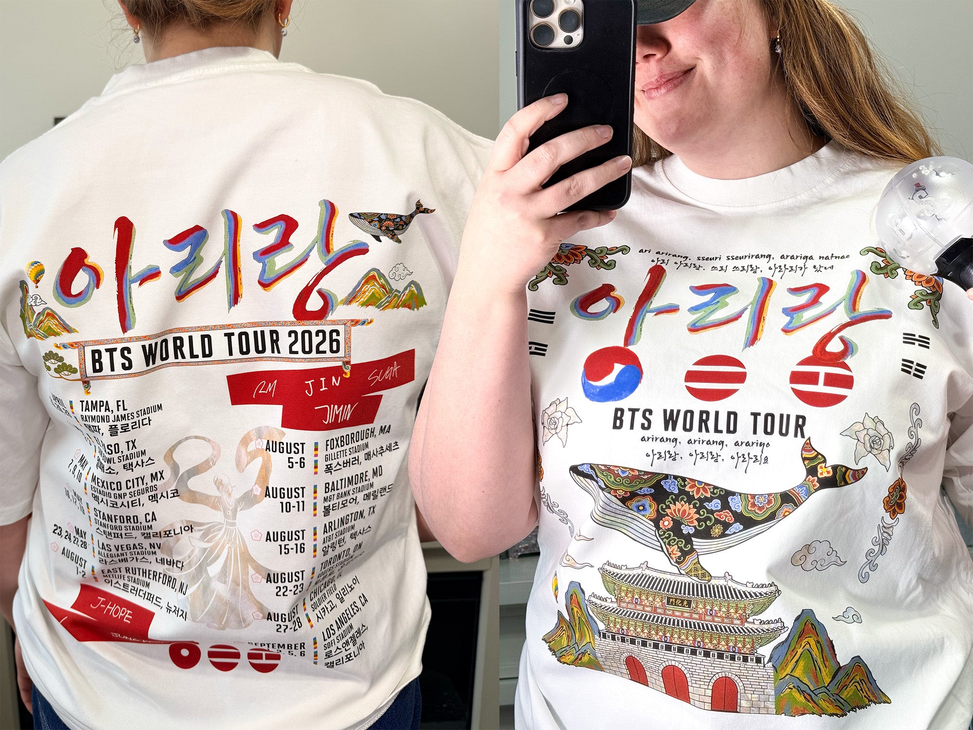 BTS Arirang Tour Shirt 2026 White T-Shirt – Beyond The Shirt