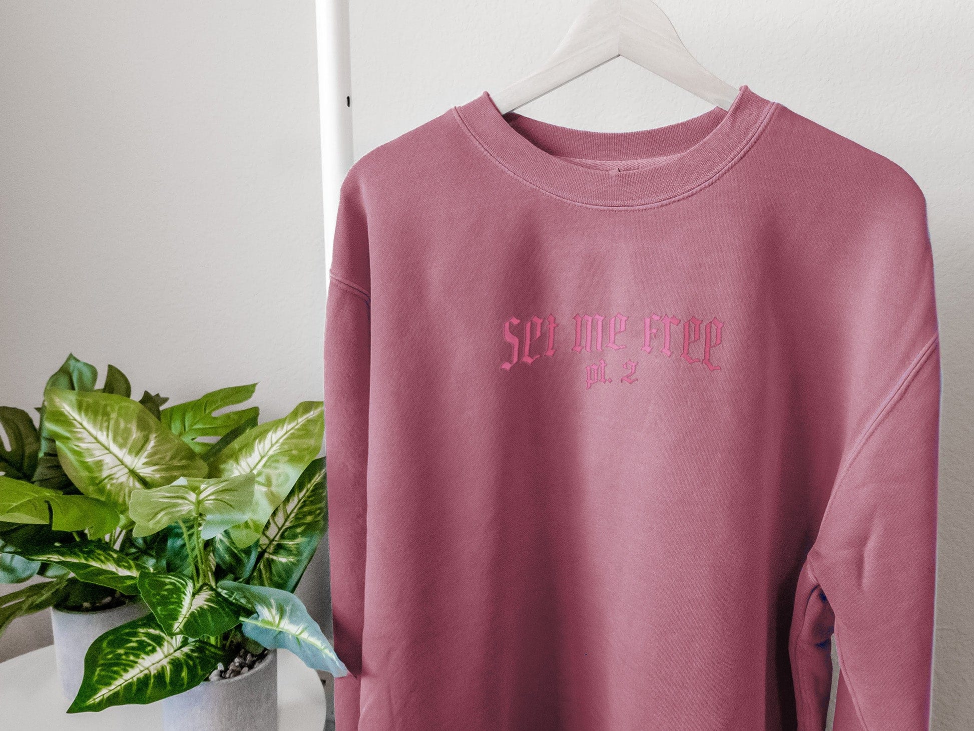Set Me Free Embroidery Shirts and Sweatshirts
