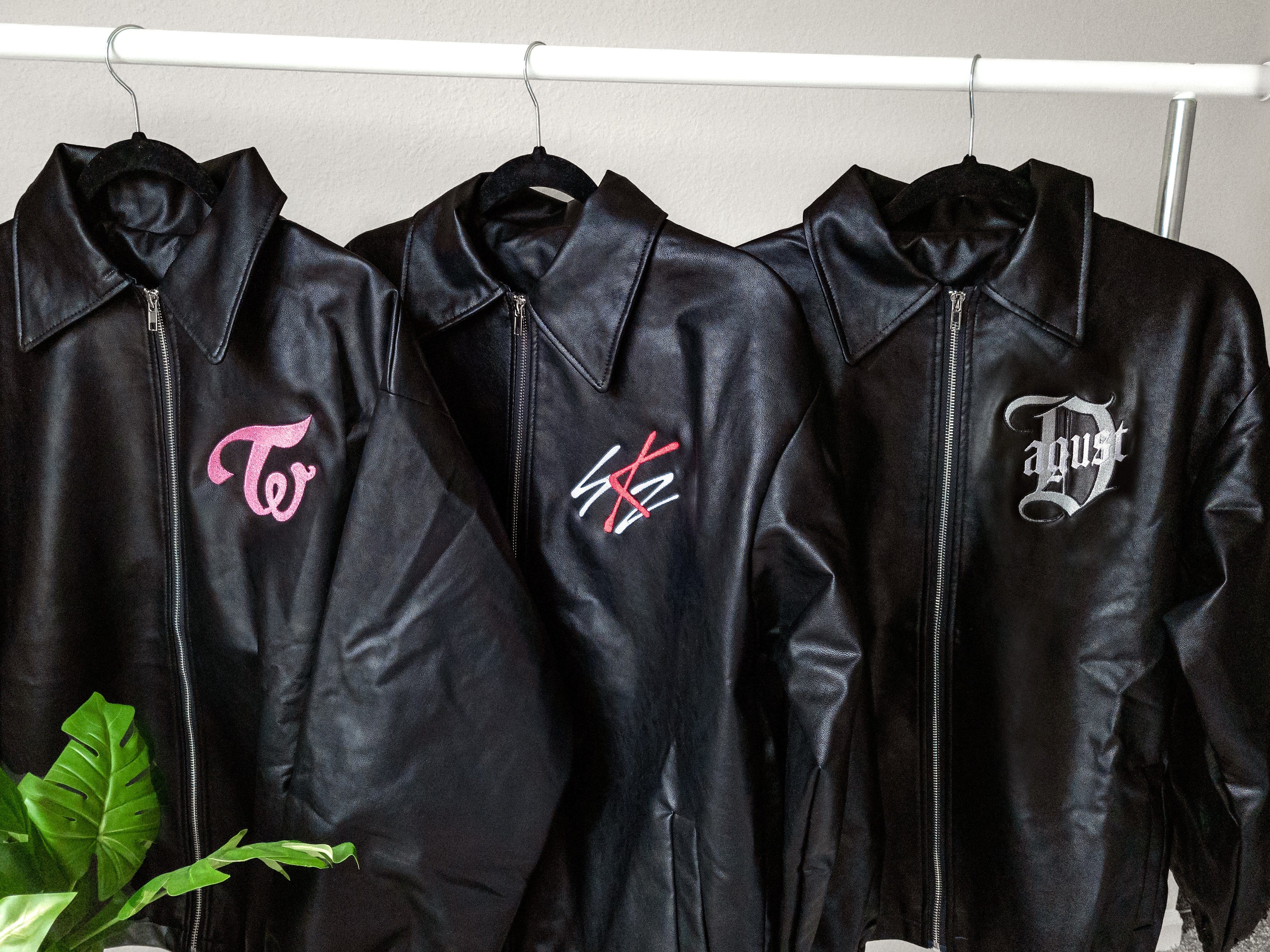 Stray Kids Faux Leather Jacket