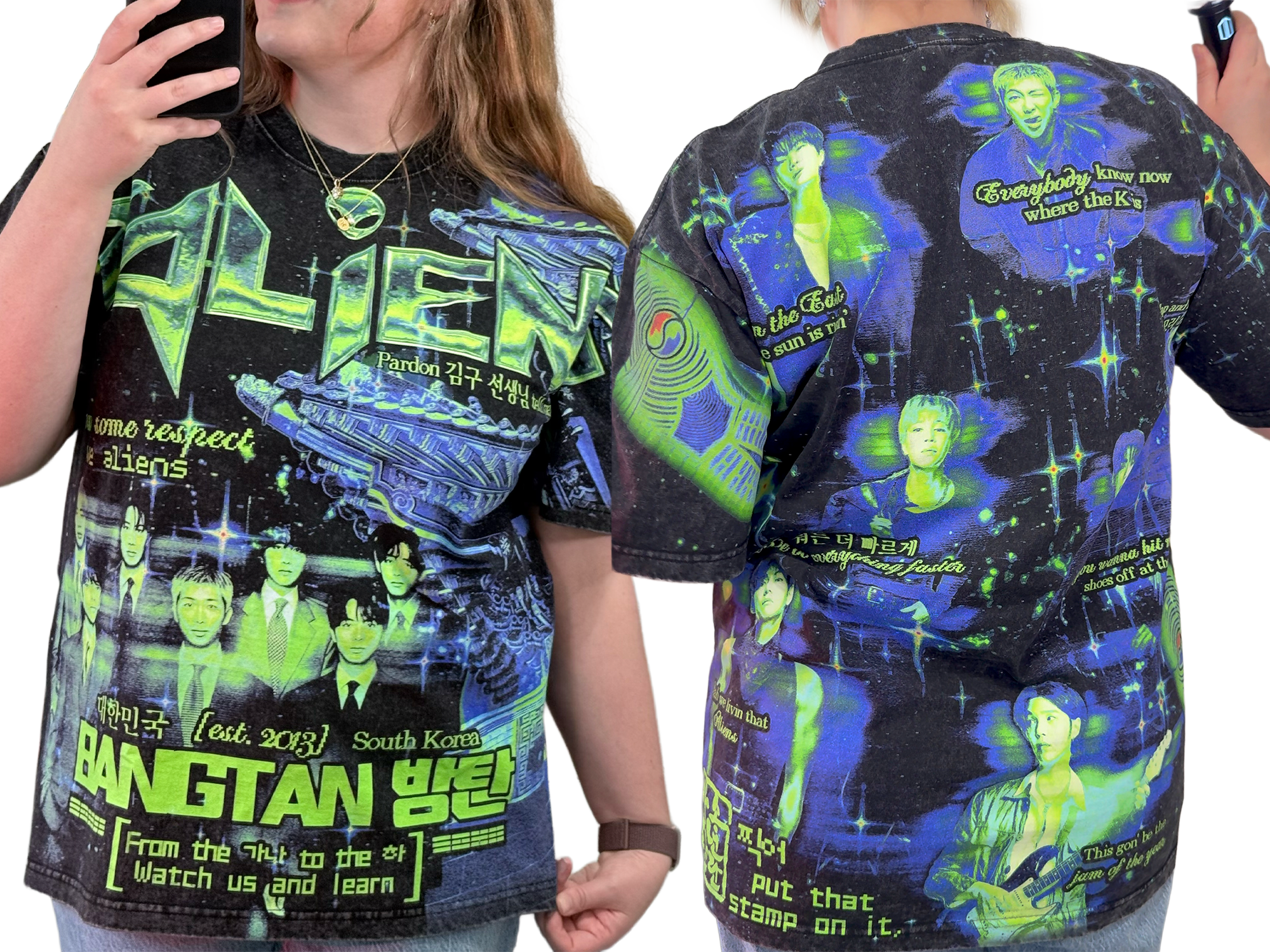 [Pre-Order] BTS 7 Alien Shirt (ETA June)