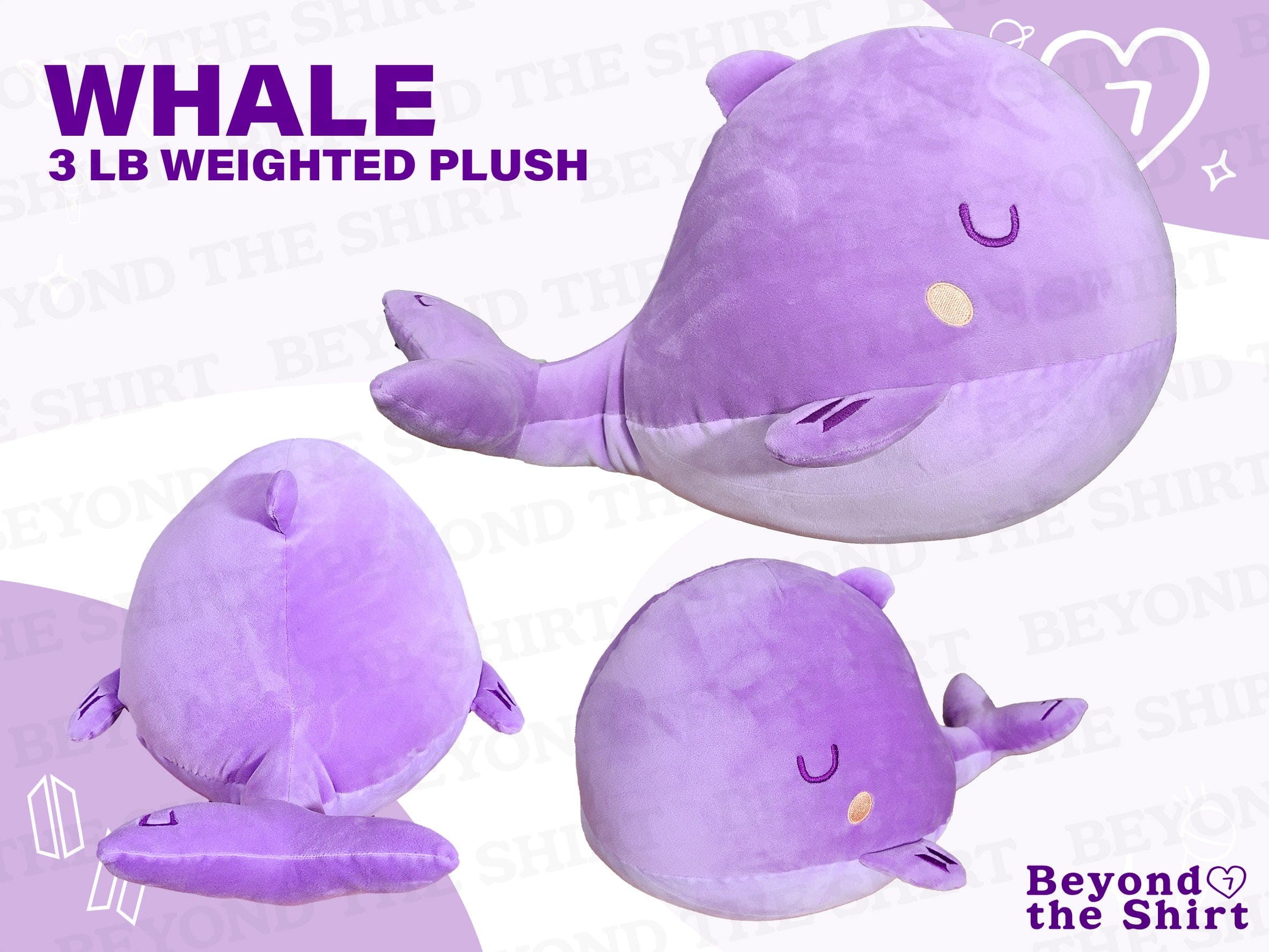 BTS Whale Weighted Plushie PRE-ORDER (read description for details)
