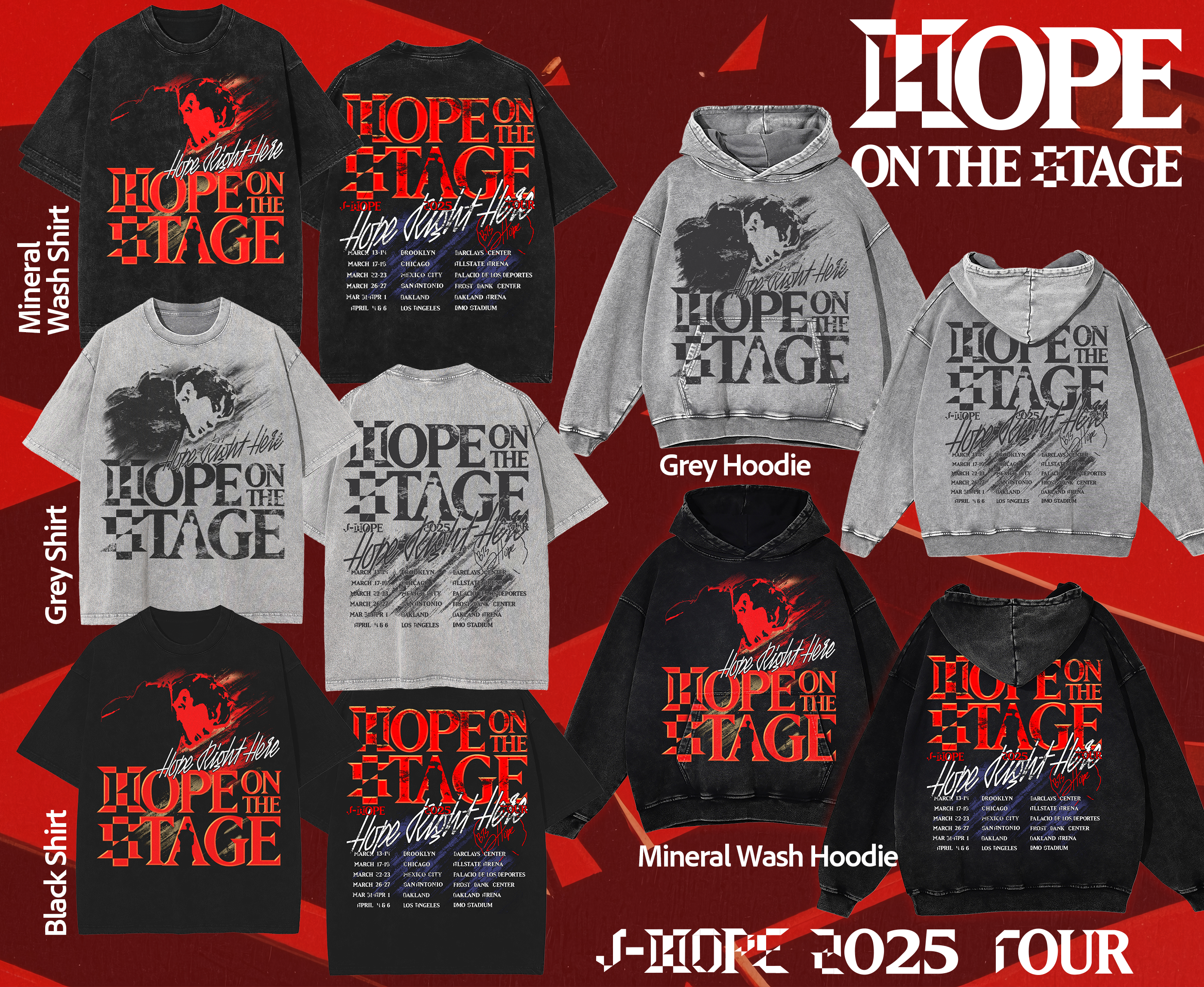 J-Hope Hope on the Stage Tour Shirt Concert (Pre-Order Late Feb)