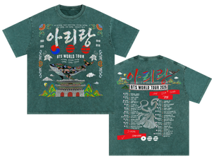 BTS Arirang Tour 2026 Green Wash Shirt – Beyond The Shirt