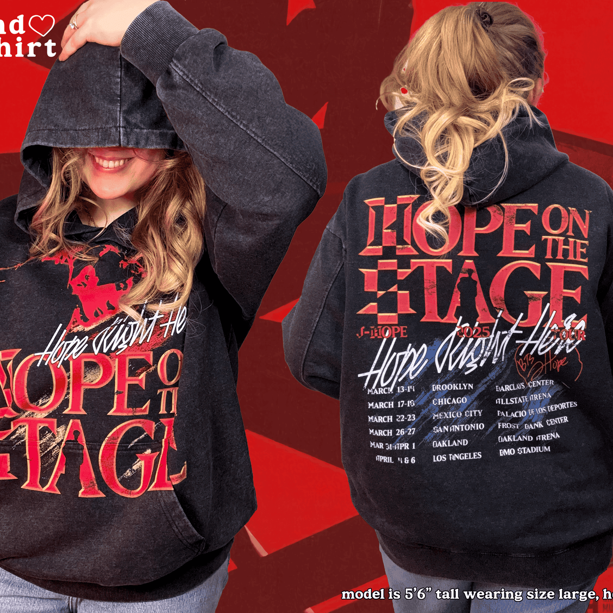 BTS hope on the stage LA 限定 スウェットシャツ L BTS J-HOPE The HOPE ON THE STAGE Shirt – Kpop Exchange