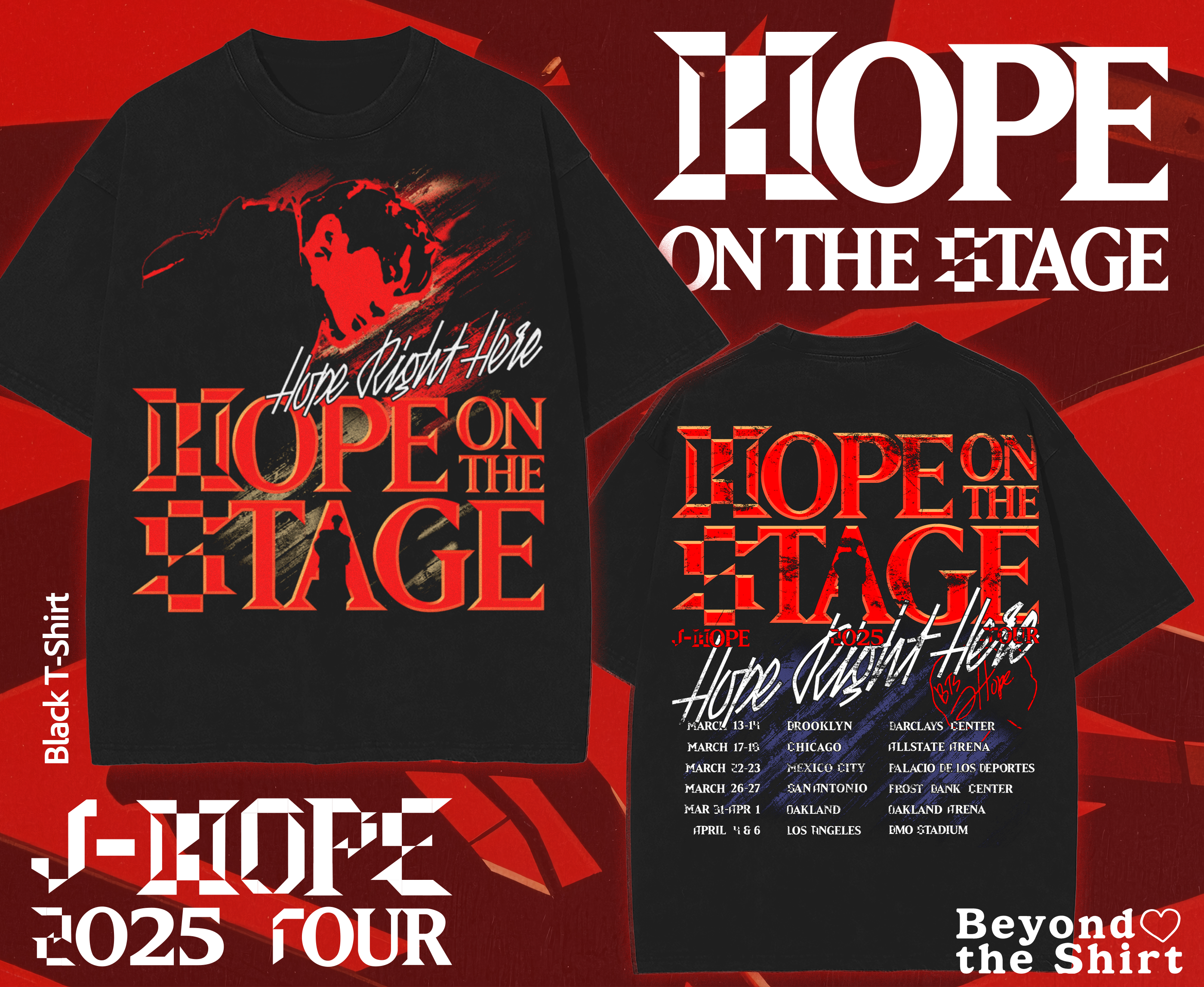 J-Hope Hope on the Stage Tour Shirt Concert