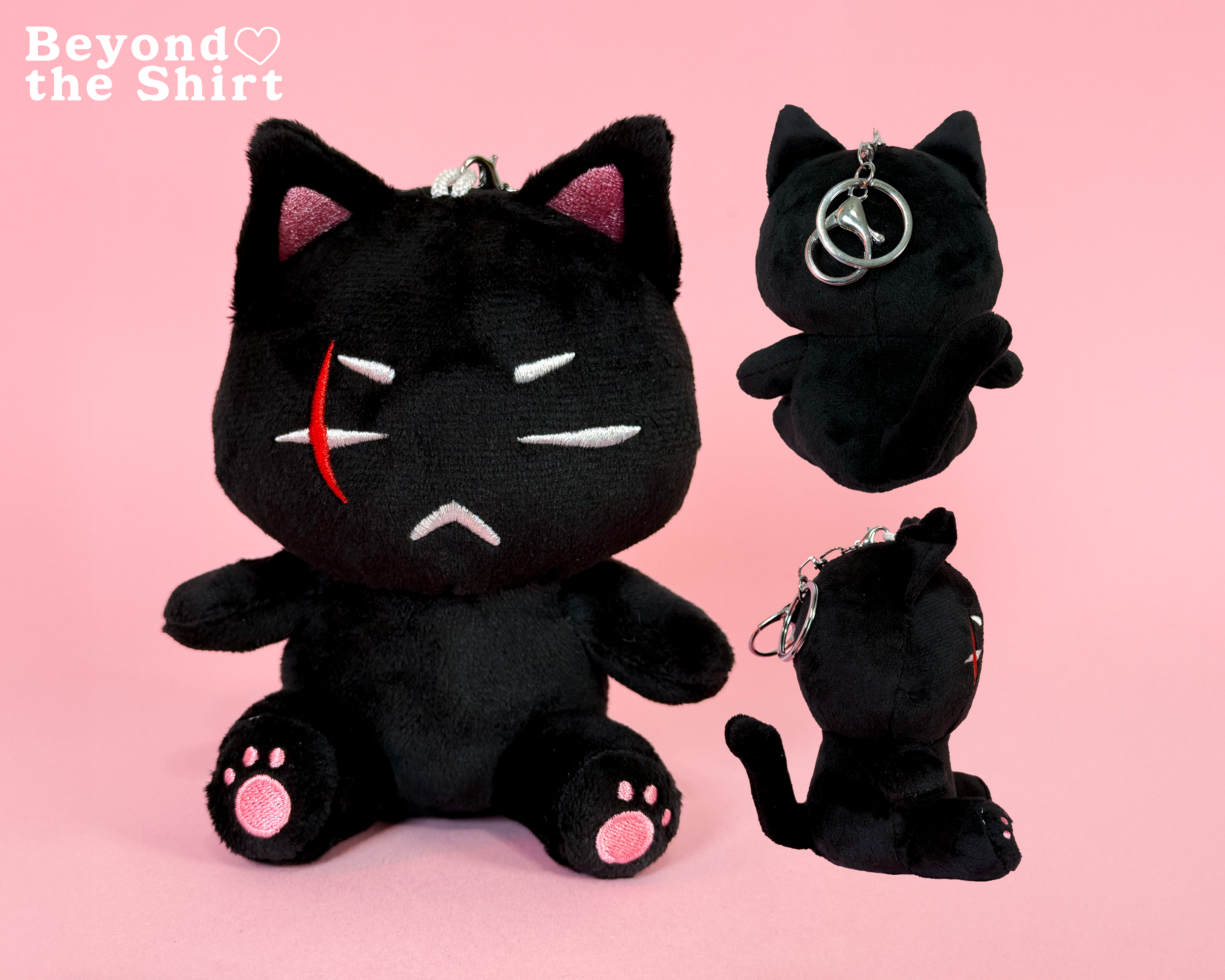 Catgust D Keychain or Seated Mini Plushie