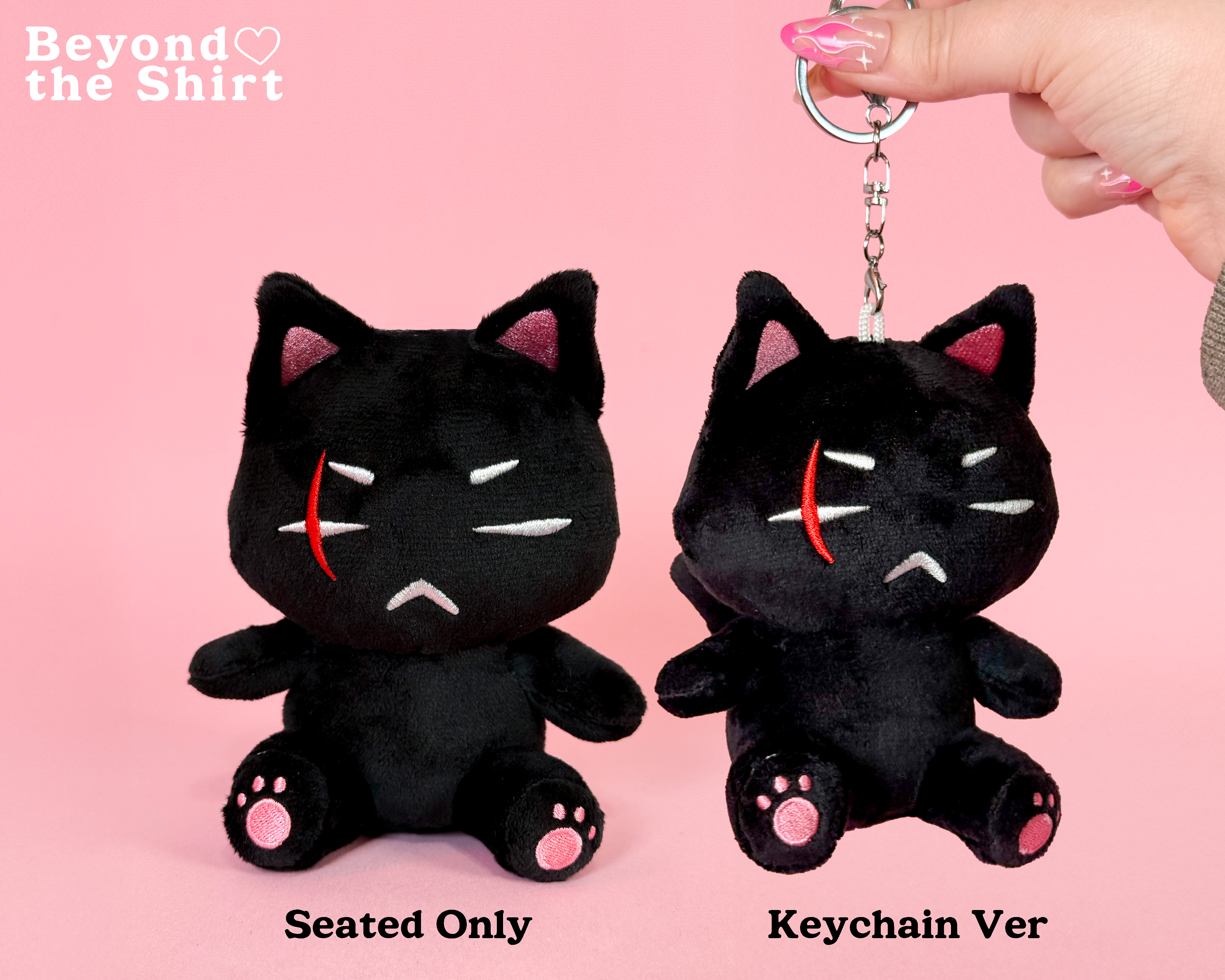 Catgust D Keychain or Seated Mini Plushie