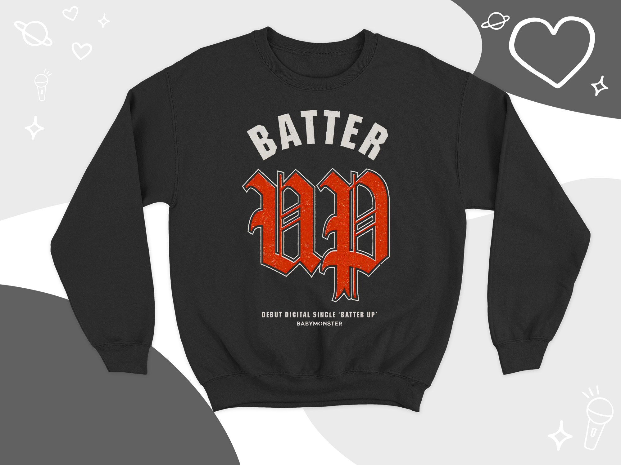 Baby Monster Batter Up Shirts and Sweatshirts