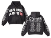 Arirang Korean Stamp Faded Distressed Mineral Wash Zip Up Hoodies [Pre-Order]
