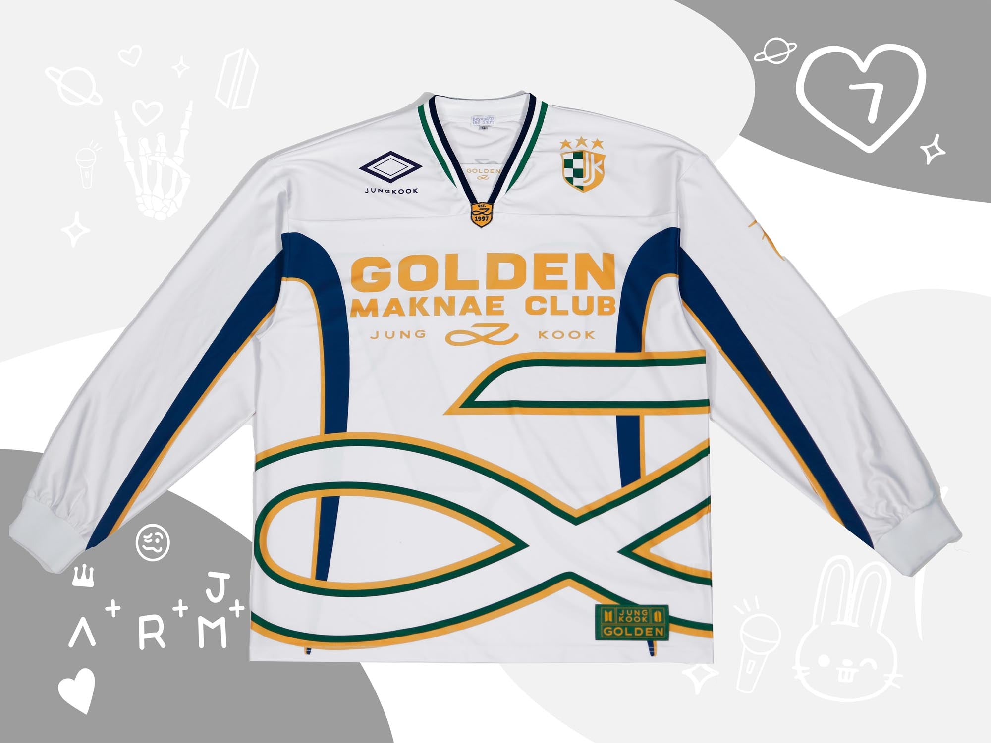 Jungkook Golden Jersey - PRE ORDER (Arrives January 2024)