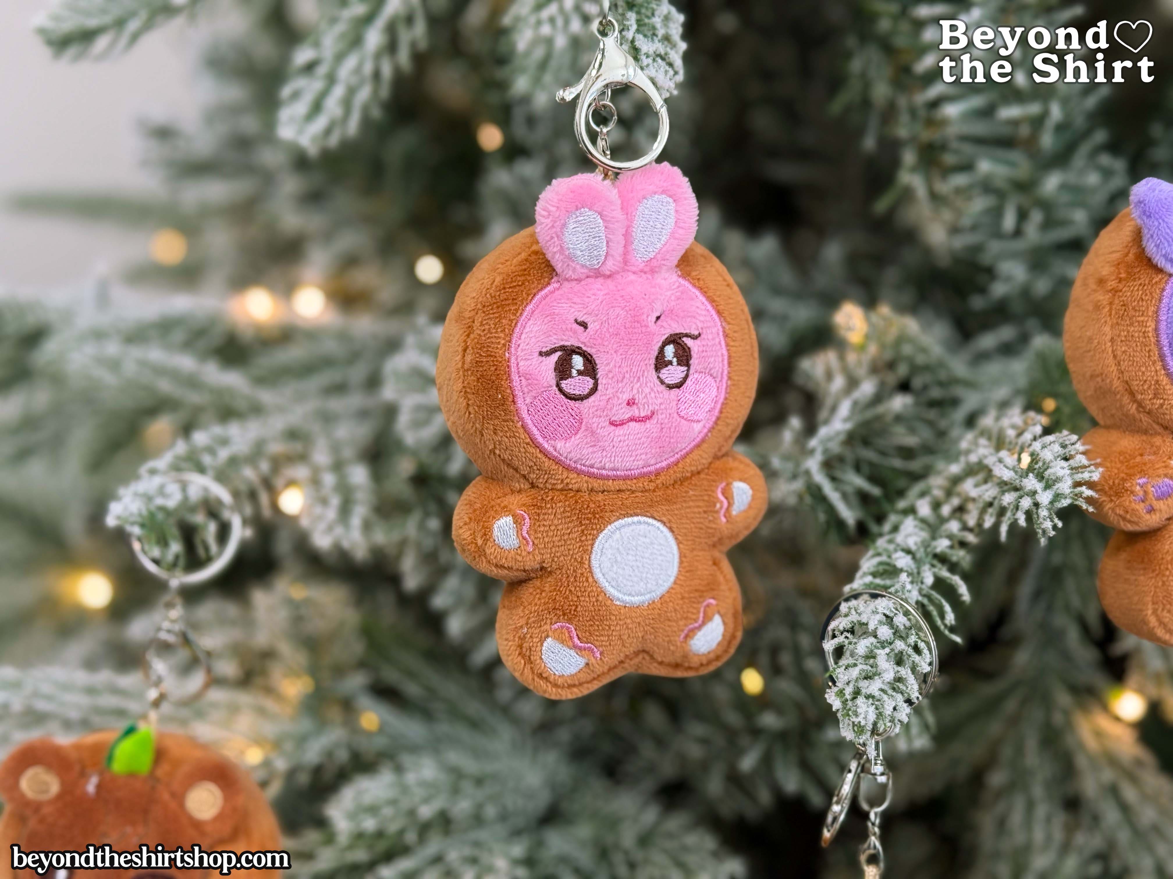 AniTEEZ Gingerbread Plush Christmas Ornaments