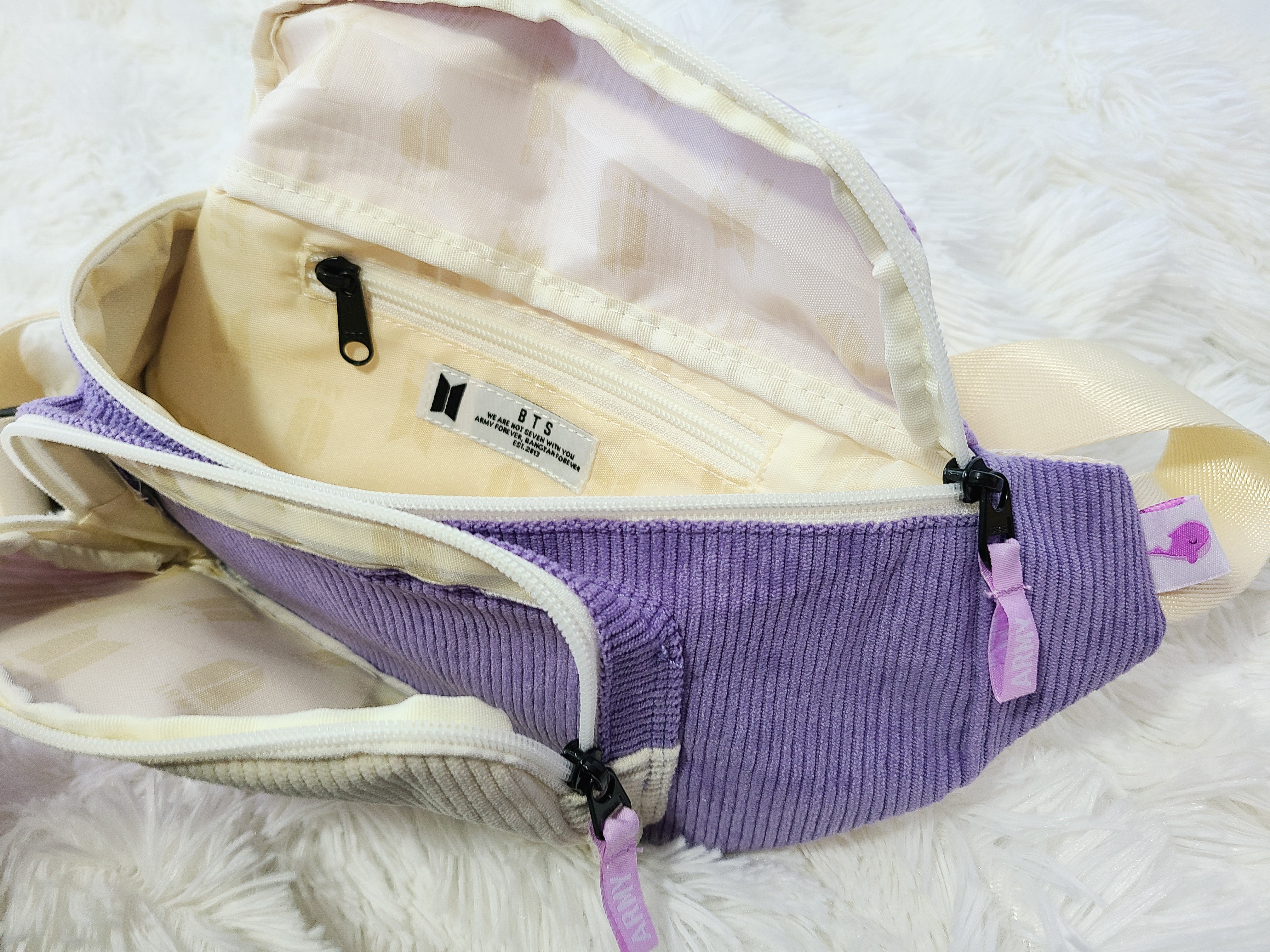 BTS Corduroy Cross Body Bag