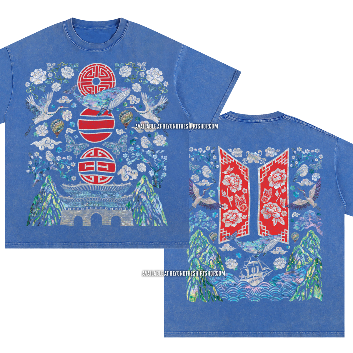 Blue Mother of Pearl Arirang T-Shirts – Beyond The Shirt