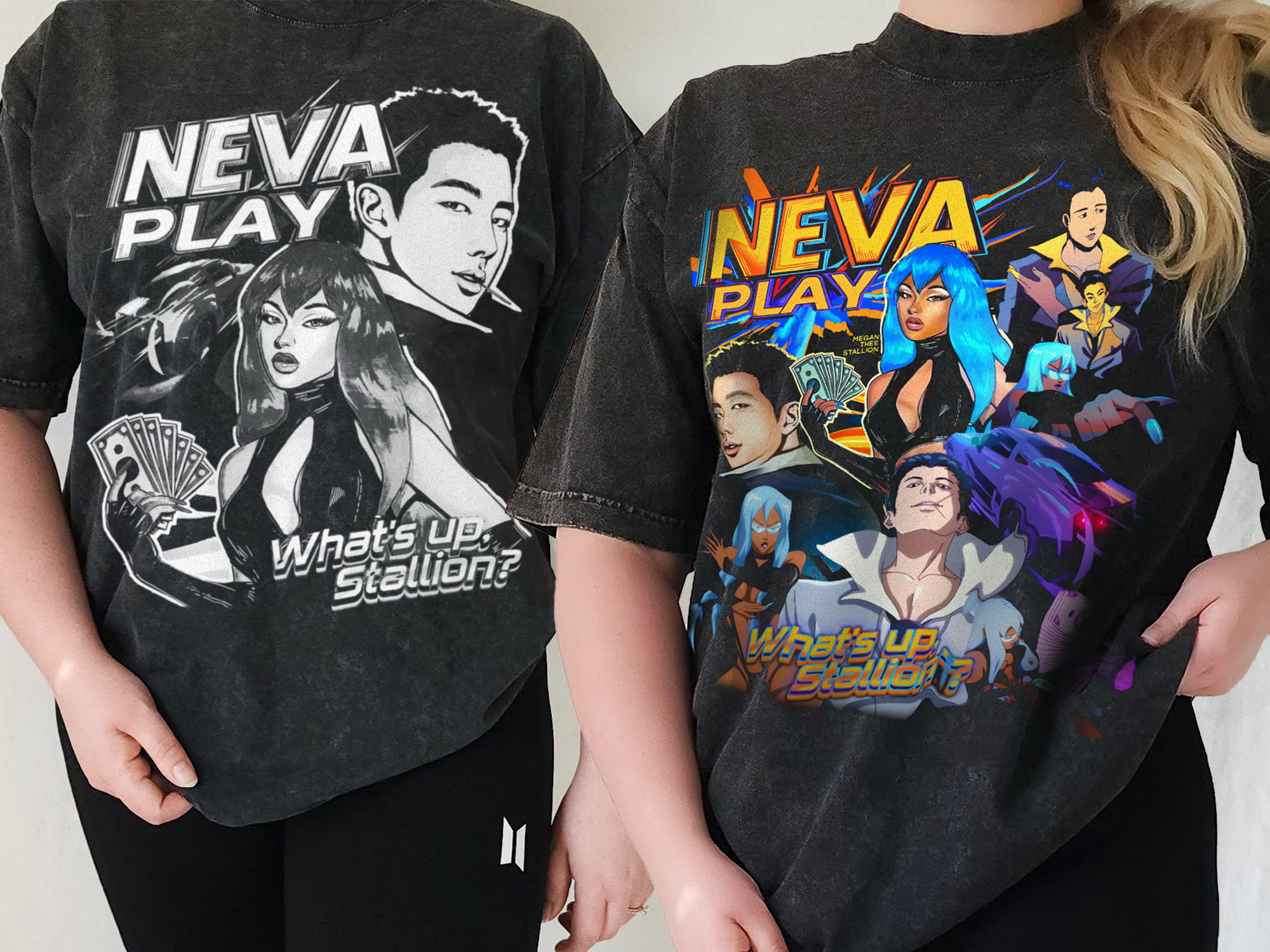 Neva Play RM and Megan Thee Stallion Shirt and Sweatshirt