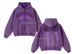 [Pre-Order] Arirang Norigae Tour Zip Up Hoodie (Ships mid-June)