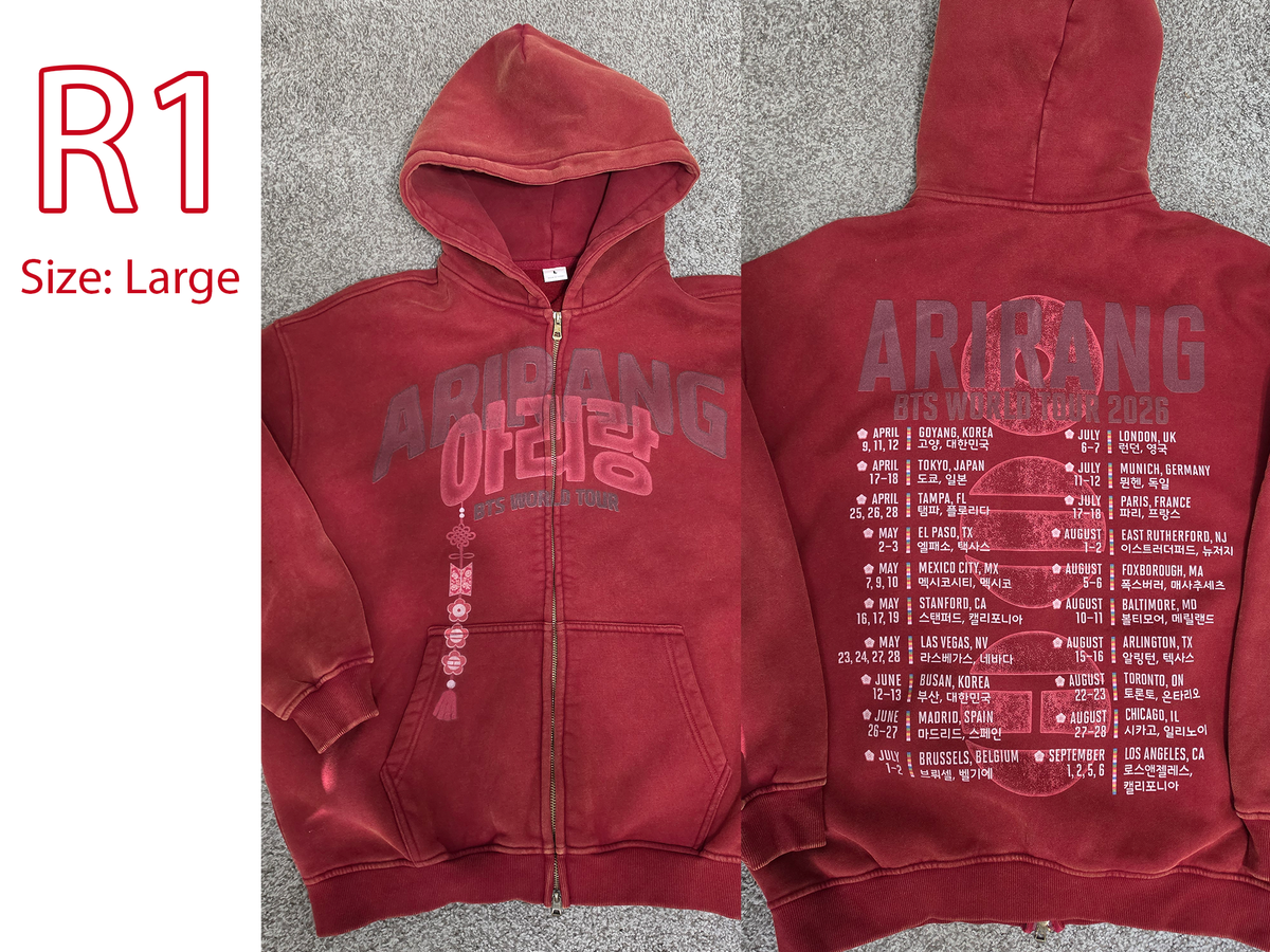 B Grade Rack - Arirang Norigae Purple & Red Zip Up