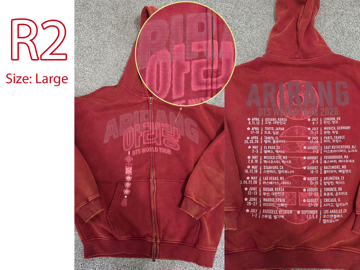 B Grade Rack - Arirang Norigae Purple & Red Zip Up