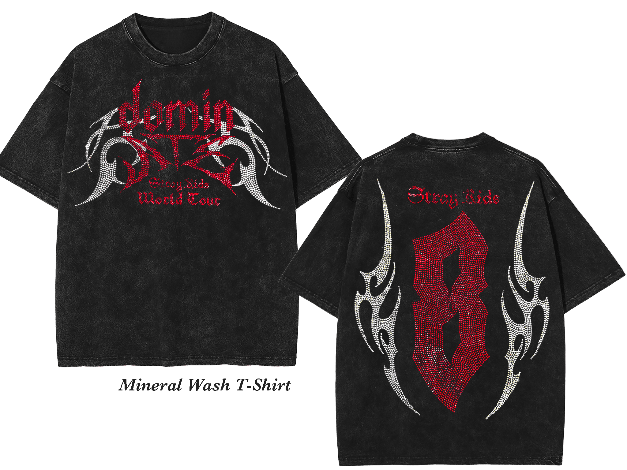 straykids Tシャツ dominate 闇T リービット リノ Stray Kids - straykids dominATE 闇 Tシャツ フォクシニーの