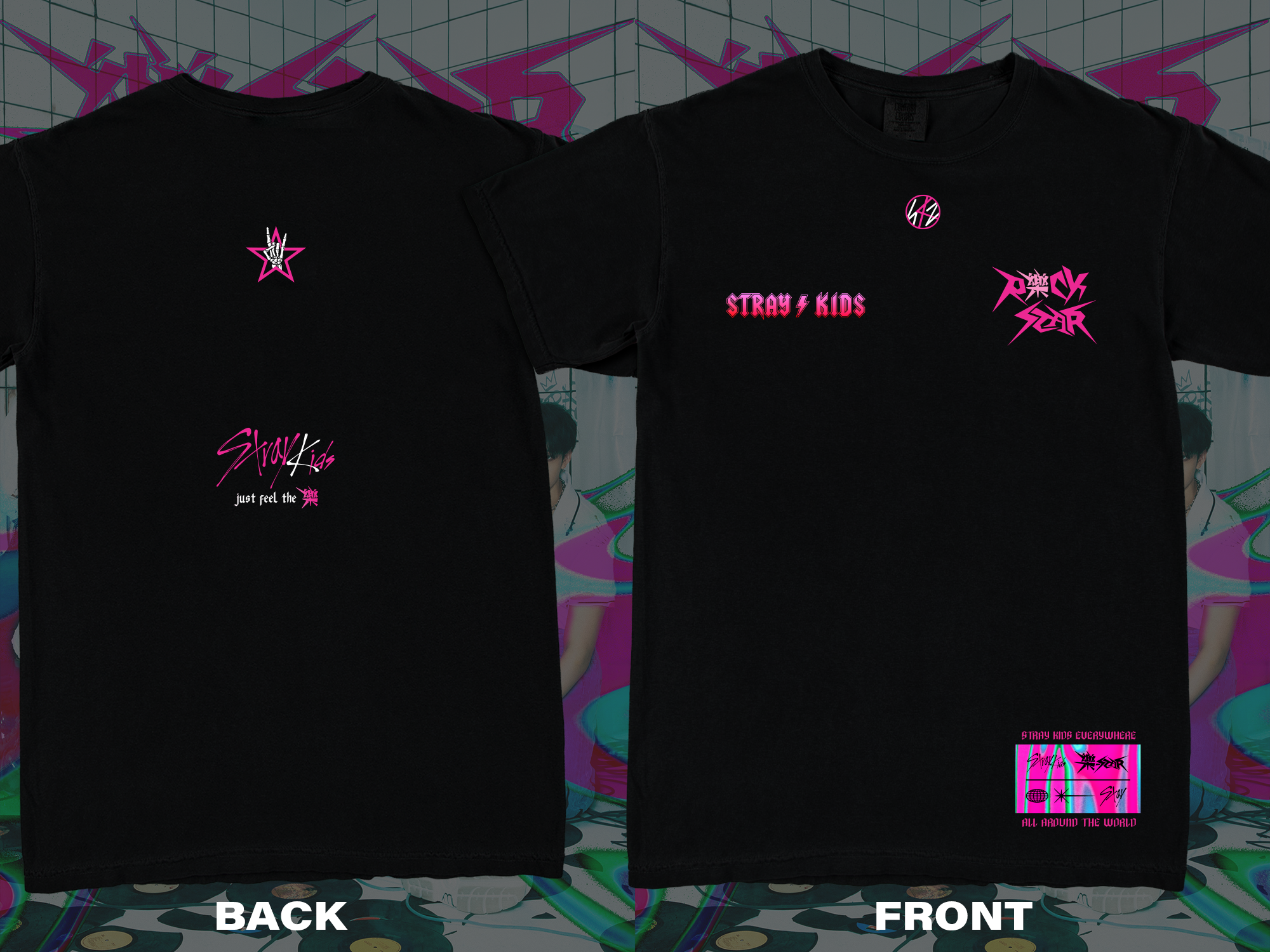 SKZ RockStar Black T-Shirts