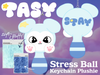 TASY Stress Ball Keychain Plushie (Pre-Order Mid-November)