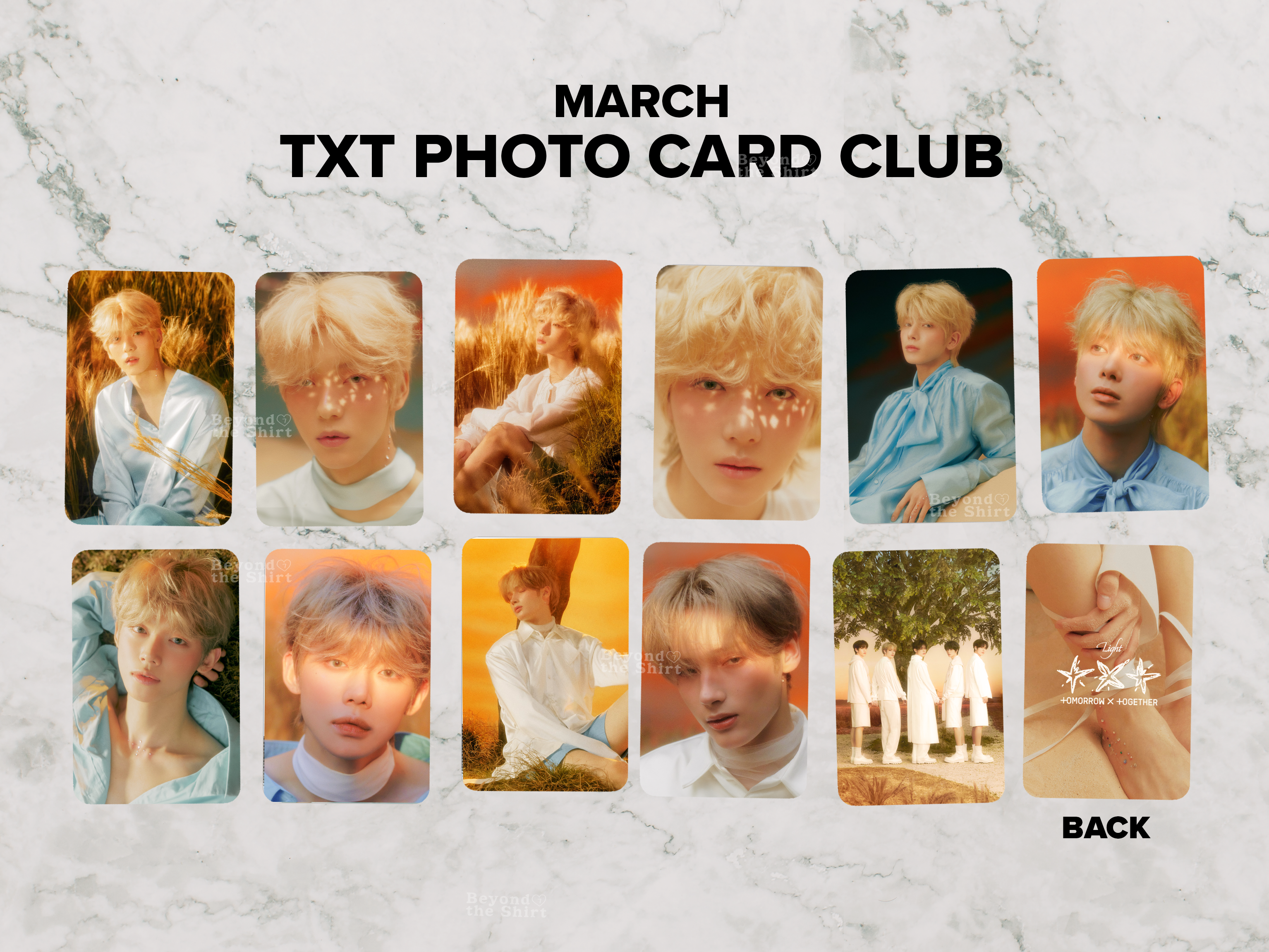 TXT Monthly Limited Edition Photocards - August