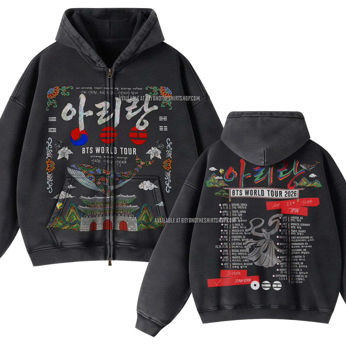 BTS Arirang Tour 2026 Zip Up – Beyond The Shirt BTS Arirang Tour 2026 Zip Up – Beyond The Shirt