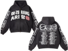 Arirang Korean Stamp Faded Distressed Mineral Wash Zip Up Hoodies [Pre-Order]