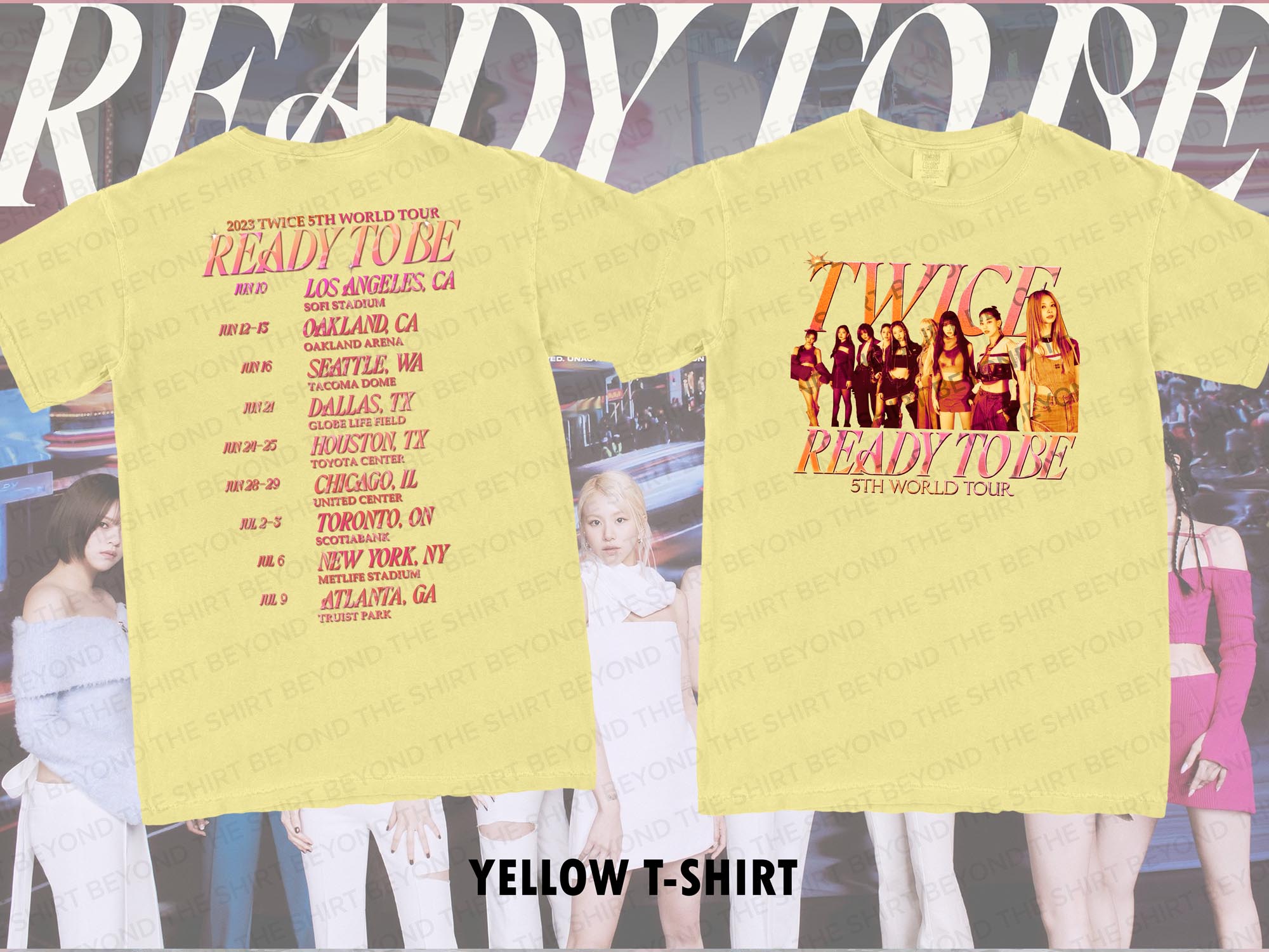 TWICE Tour Shirts - Ready to Be 2023 World Tour