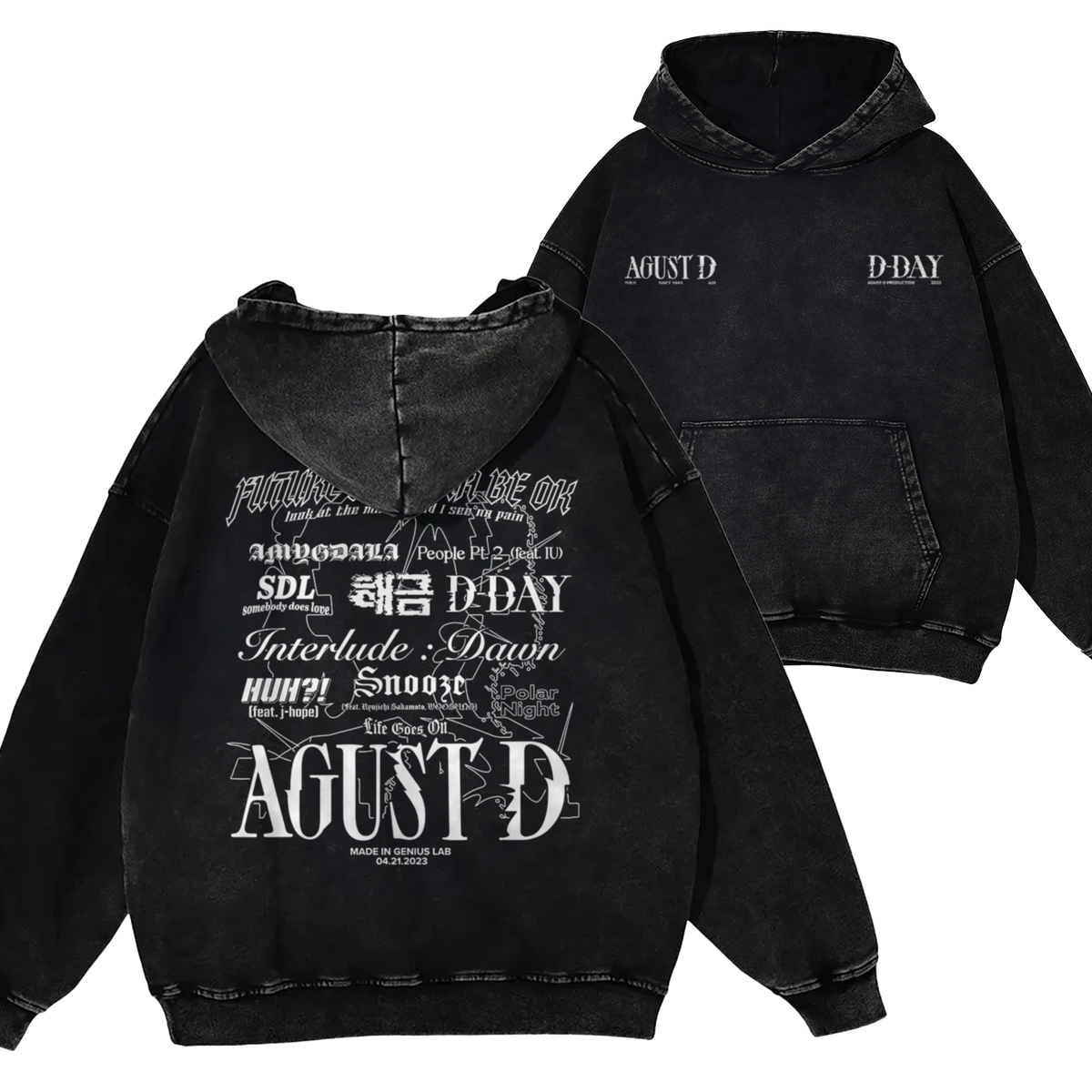 アイドル D-DAY OVERSIZED SHIRT Size L D-Day Tracklist Agust D Shirt – Beyond The Shirt