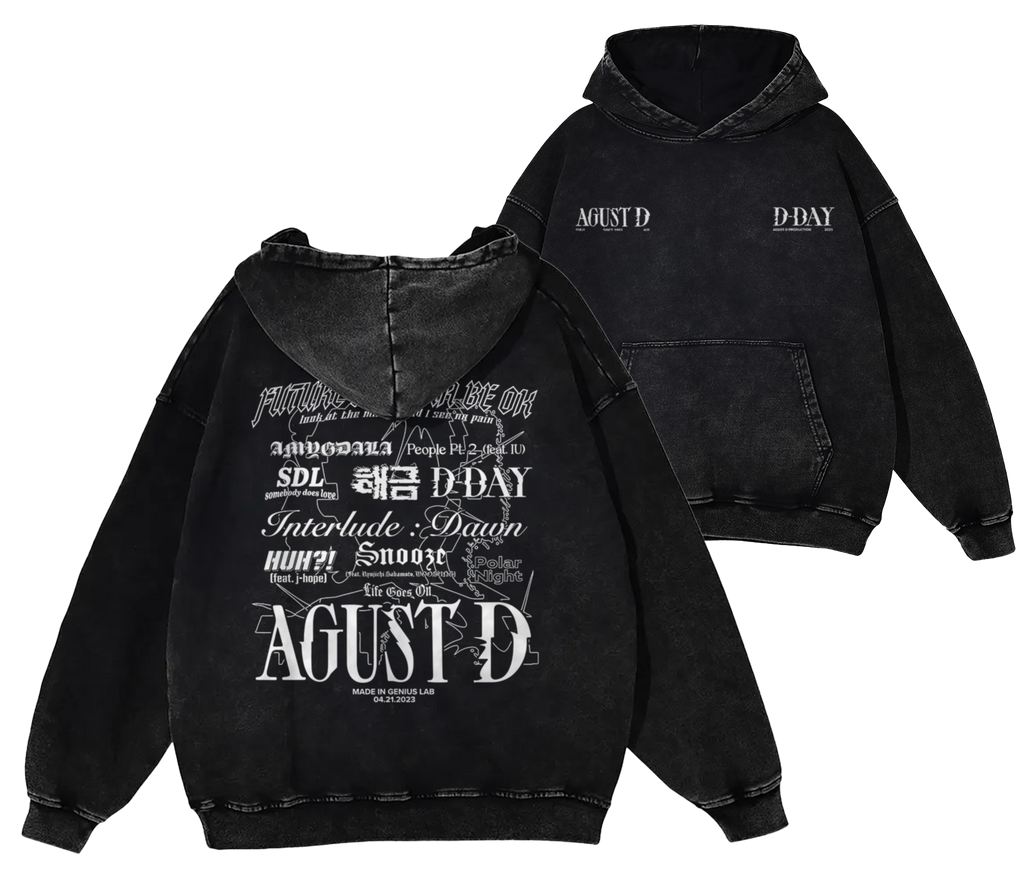 D-Day Tracklist Agust D Shirt – Beyond The Shirt