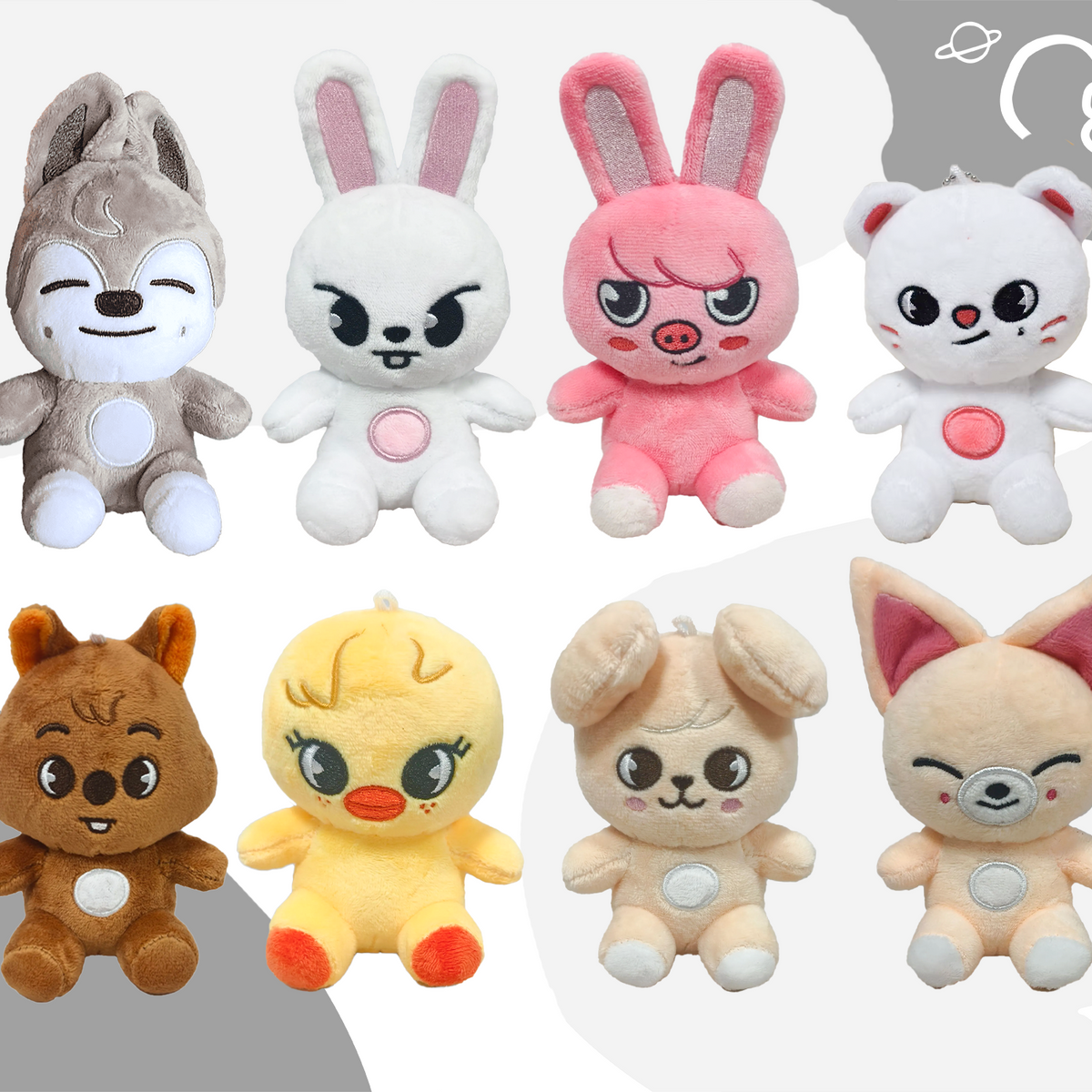 skzoo ぬい　ミニ　mini plush 8体まとめ売り　開封済み SKZOO ぬいぐるみ 8体コンプセット Stray Kids JYP JAPAN POPUP STORE