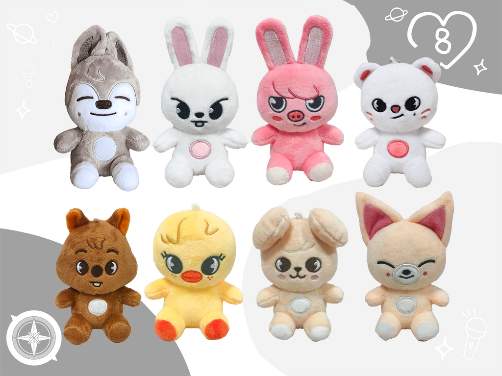 Straykids SKZOO Jiniret Mini Plush Items Sold at the Cafe