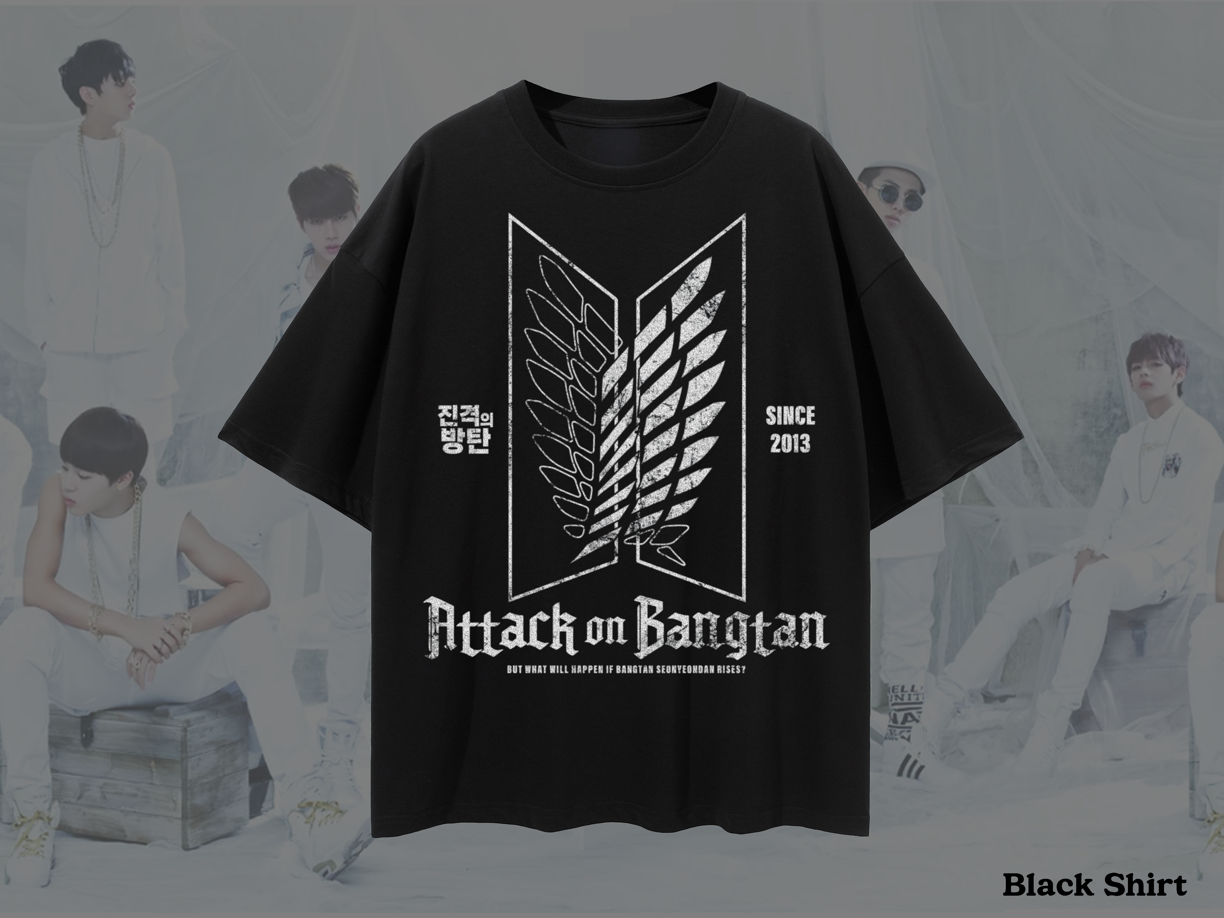 Attack on Bangtan Shirts and Hoodies (Ships Late Feb)